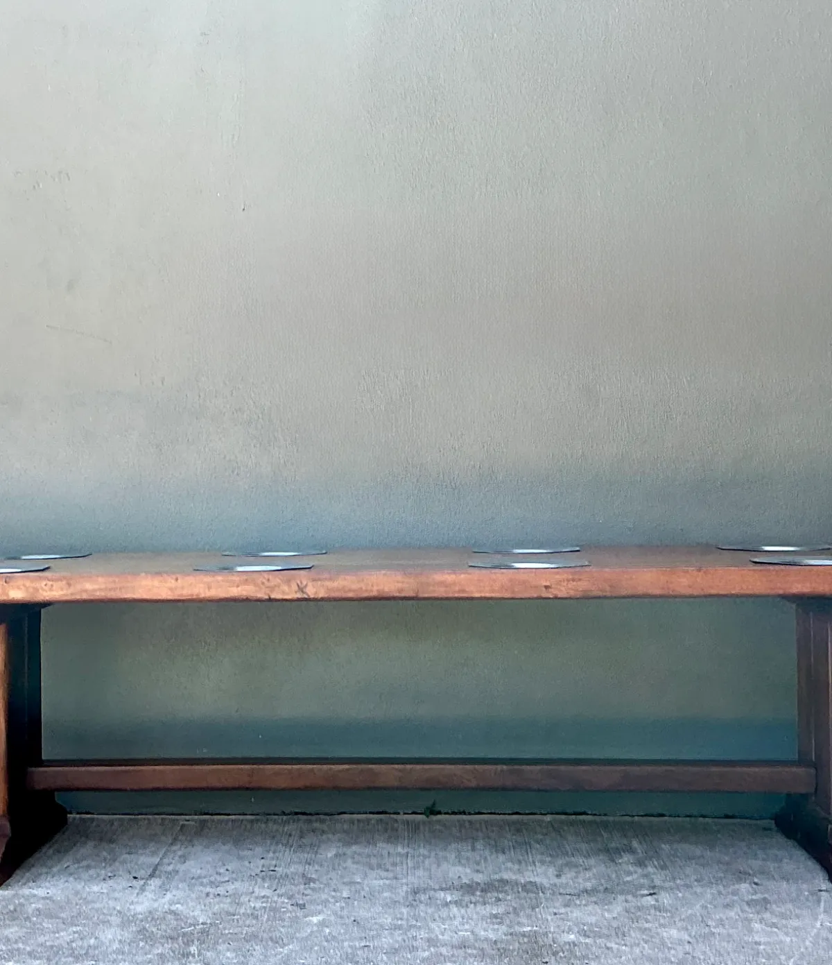 Vintage Monumental Metal Plate Refractory Monastery Table — additional photo 3