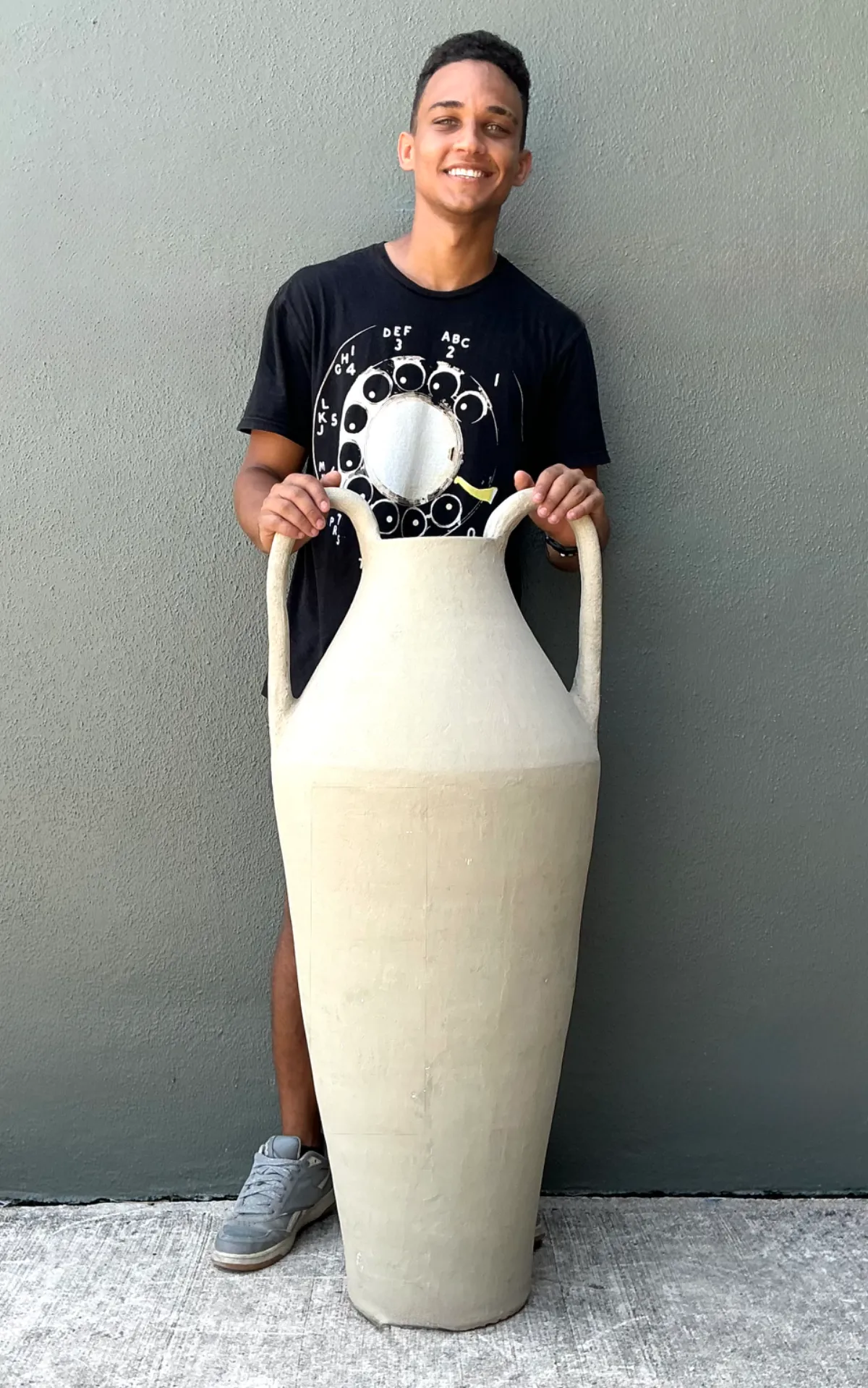 Vintage Large Ceramic Amphora Vase — additional photo 3
