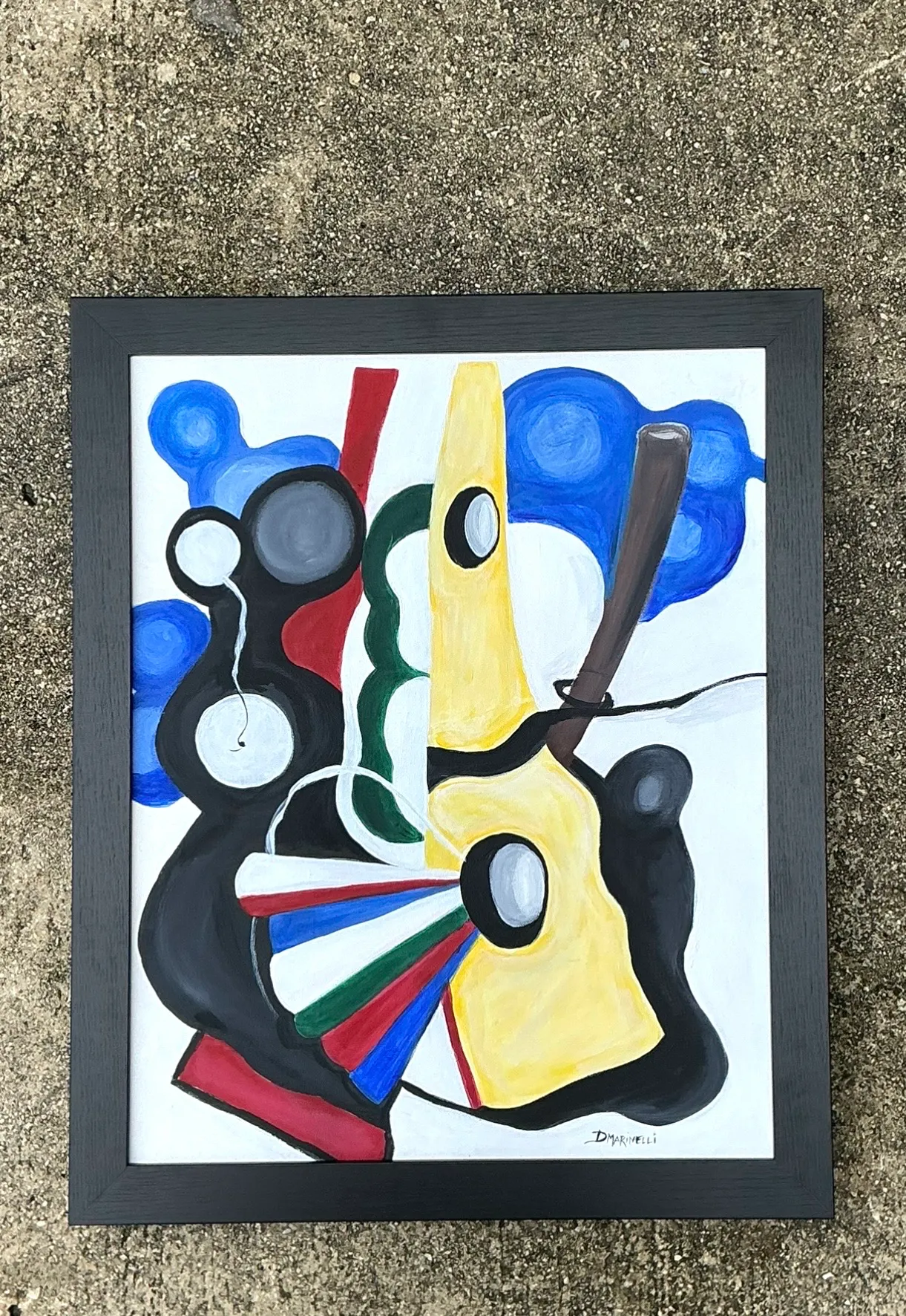 Vintage Abstract Painting on Canvas — additional photo 6
