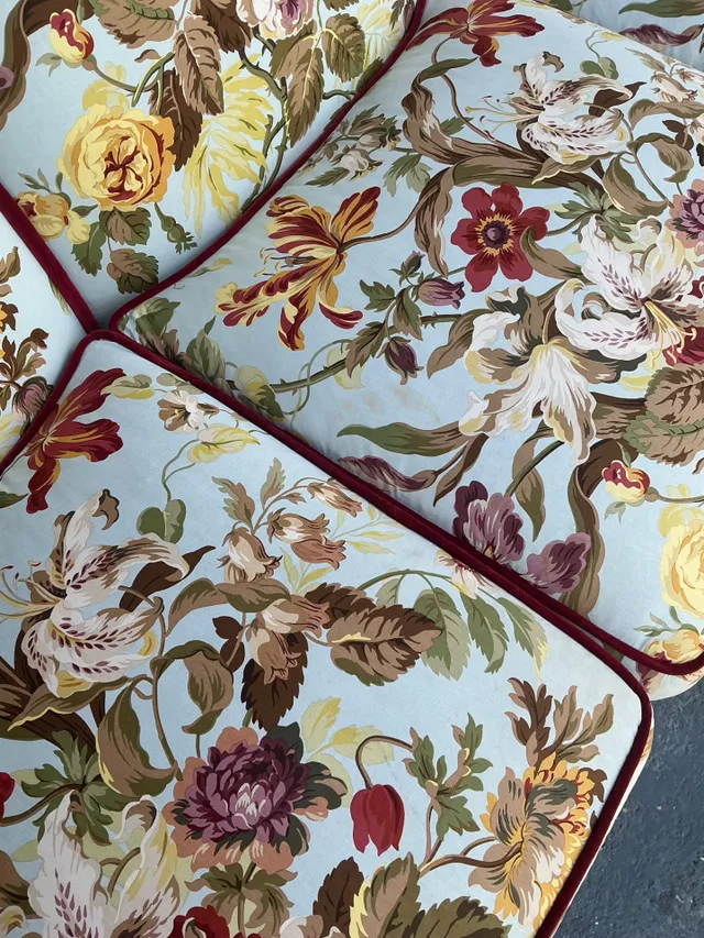 Vintage High Back Sofa In House Of Hackney Chintz — additional photo 7