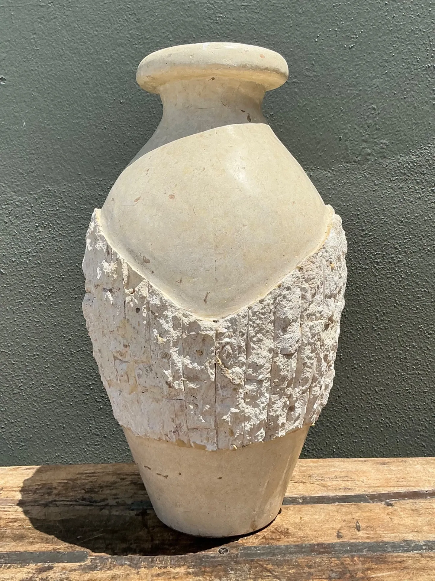 Vintage Tesellated  Stone Vase — additional photo 1