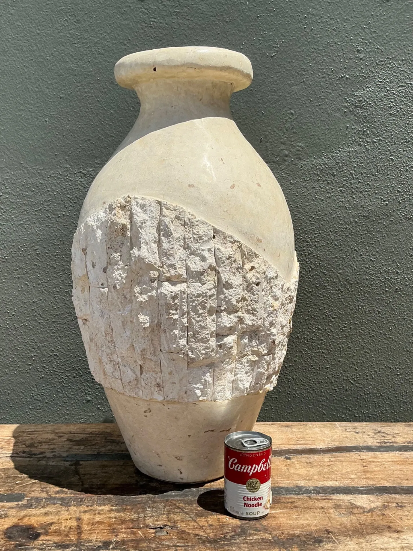 Vintage Tesellated  Stone Vase — additional photo 5