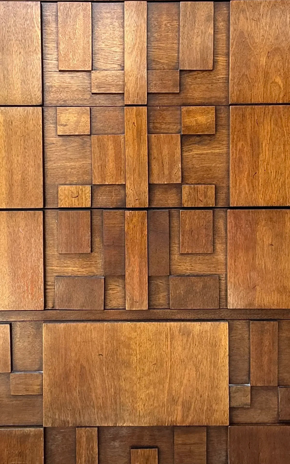 Vintage Lane “Mosaics” Brutalist Tall Chest Of Drawers — additional photo 6