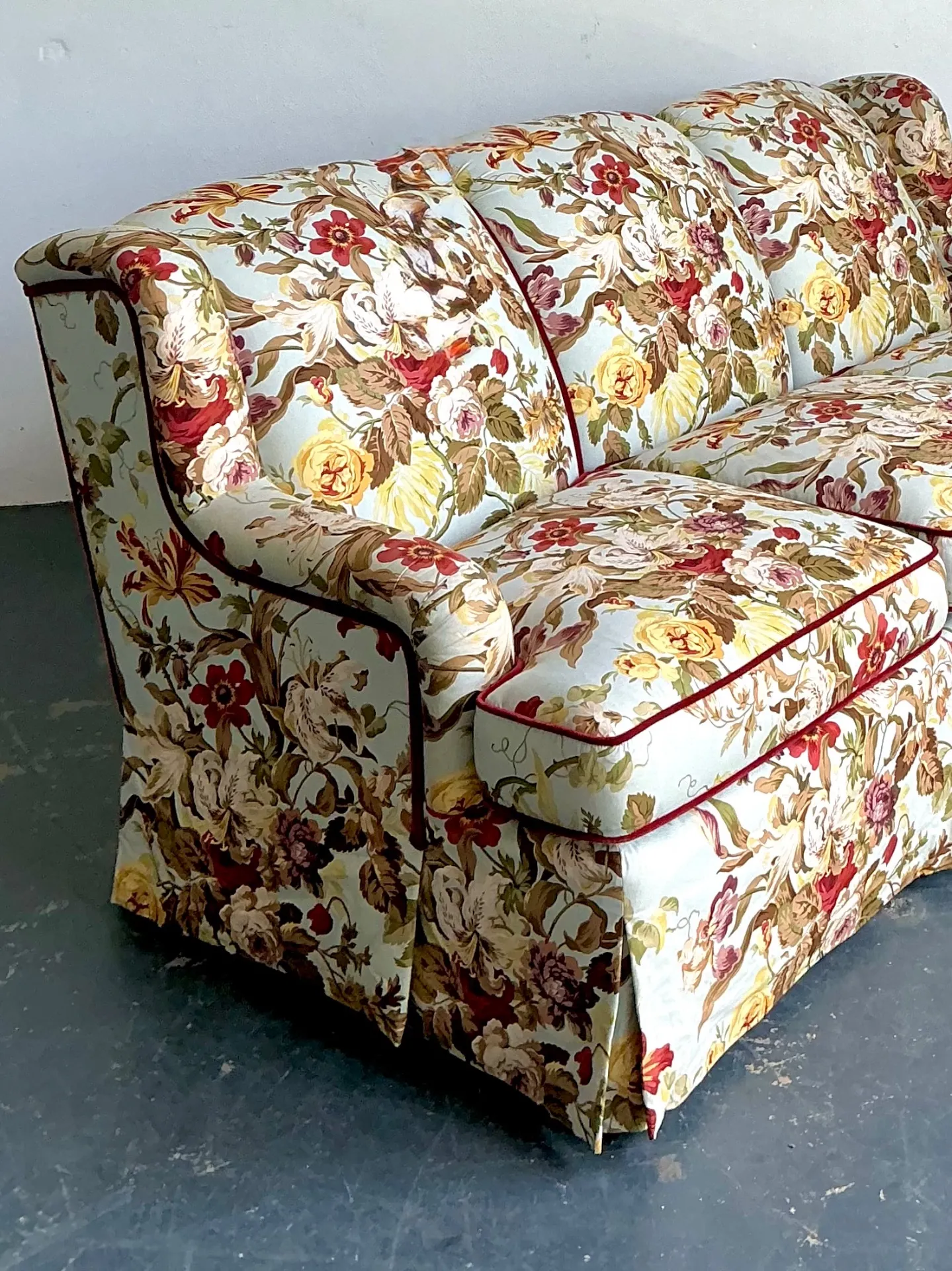 Vintage High Back Sofa In House Of Hackney Chintz — additional photo 1