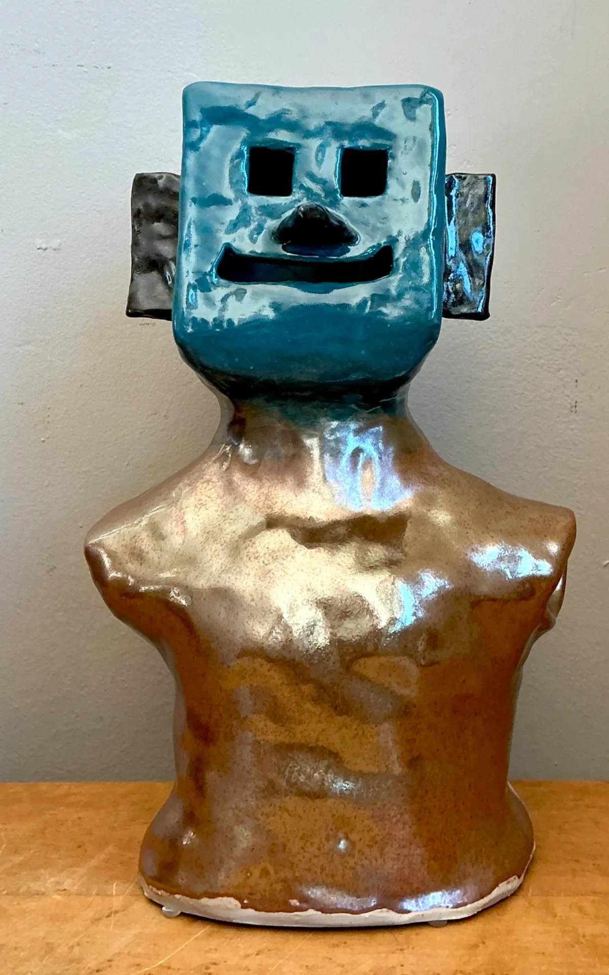 Vintage Abstract Ceramic Bust Sculpture — additional photo 2