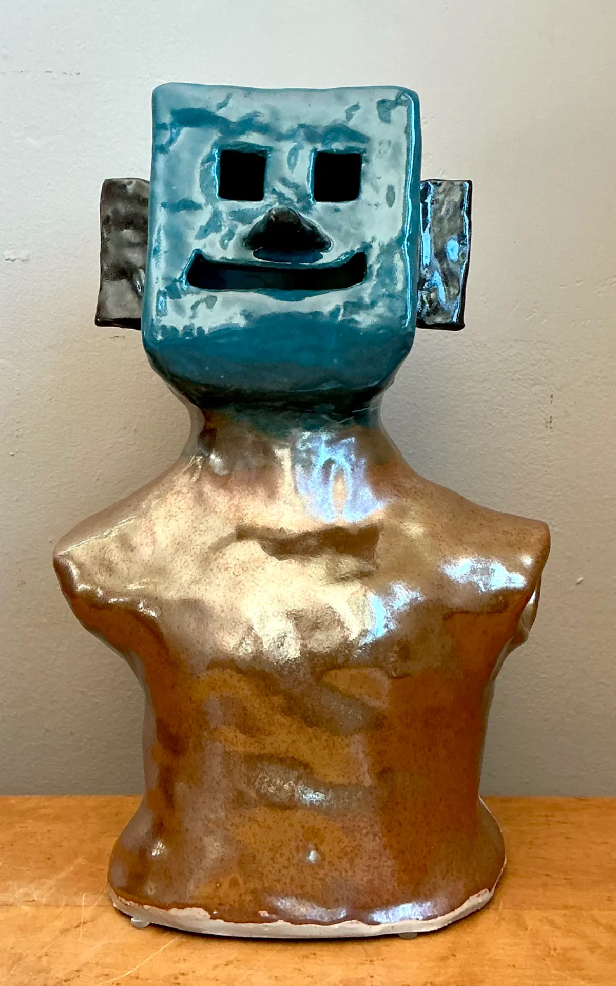 Vintage Abstract Ceramic Bust Sculpture — additional photo 5