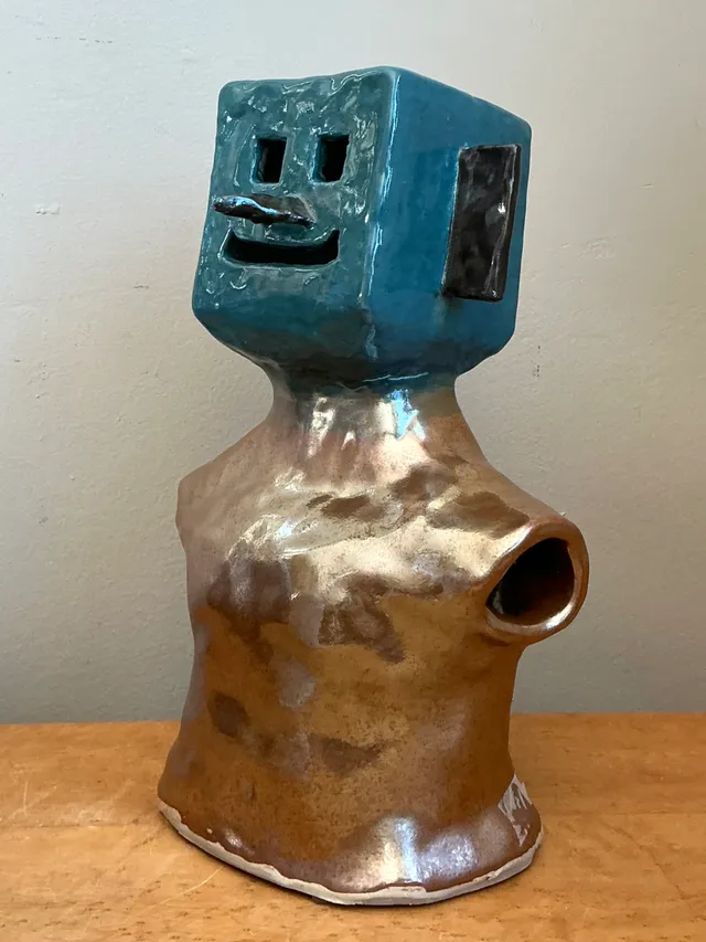 Vintage Abstract Ceramic Bust Sculpture — additional photo 7