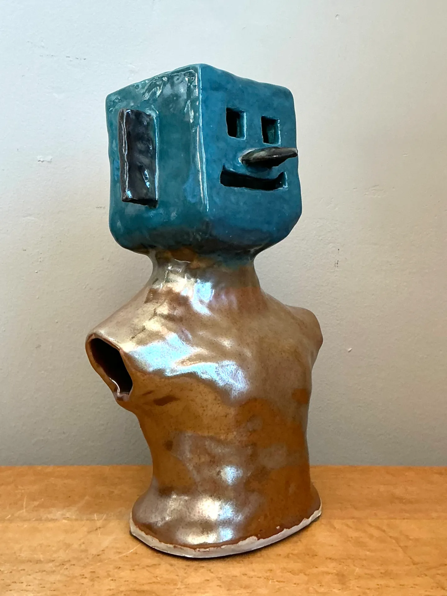 Vintage Abstract Ceramic Bust Sculpture — additional photo 3