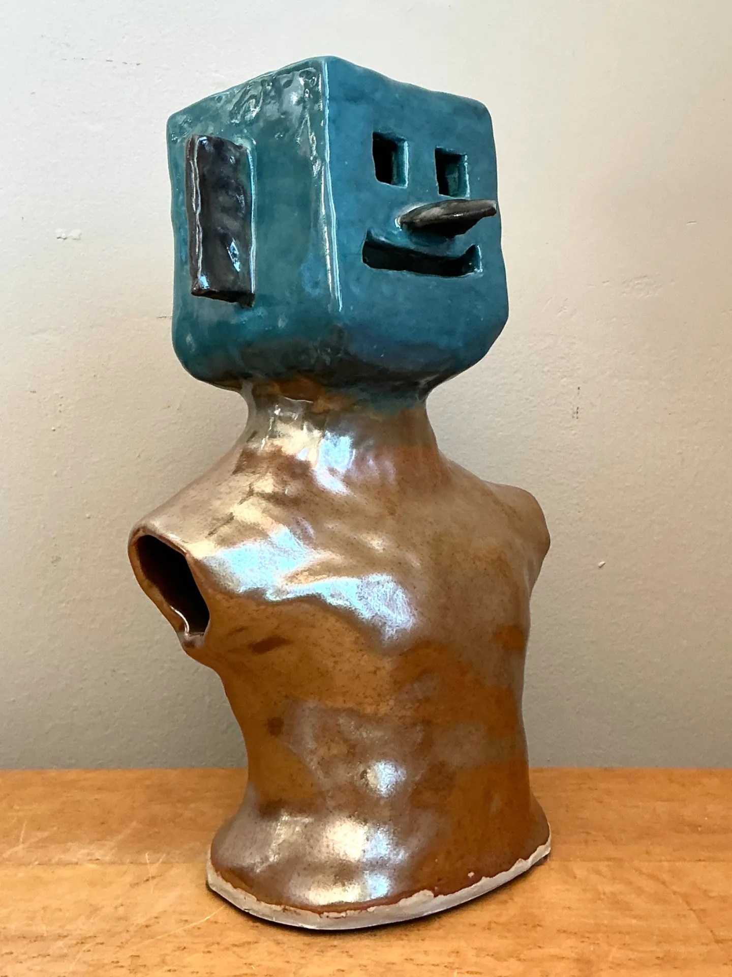 Vintage Abstract Ceramic Bust Sculpture — additional photo 4