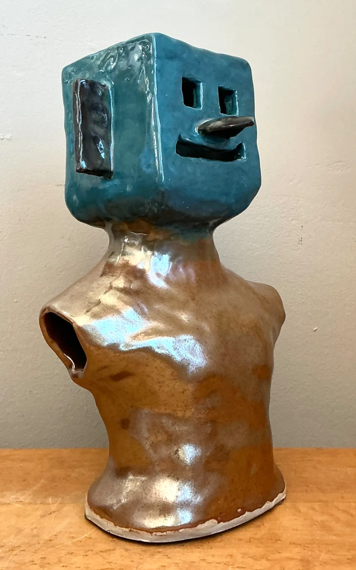 Vintage Abstract Ceramic Bust Sculpture — additional photo 4