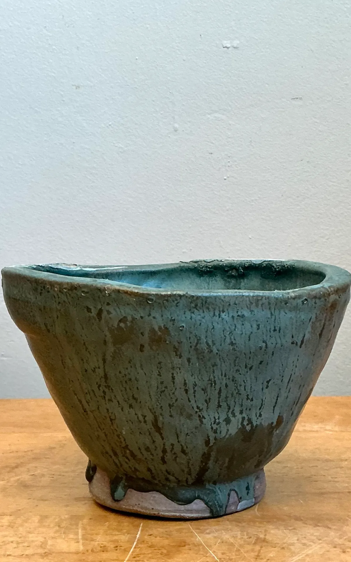Vintage Abstract Design Pottery Bowl — additional photo 7