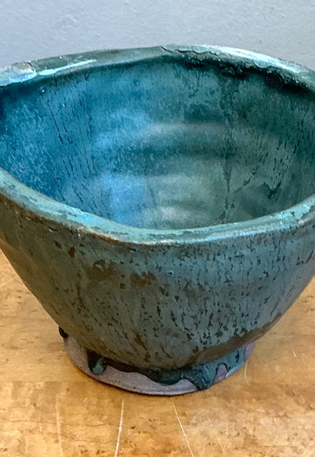 Vintage Abstract Design Pottery Bowl — additional photo 4