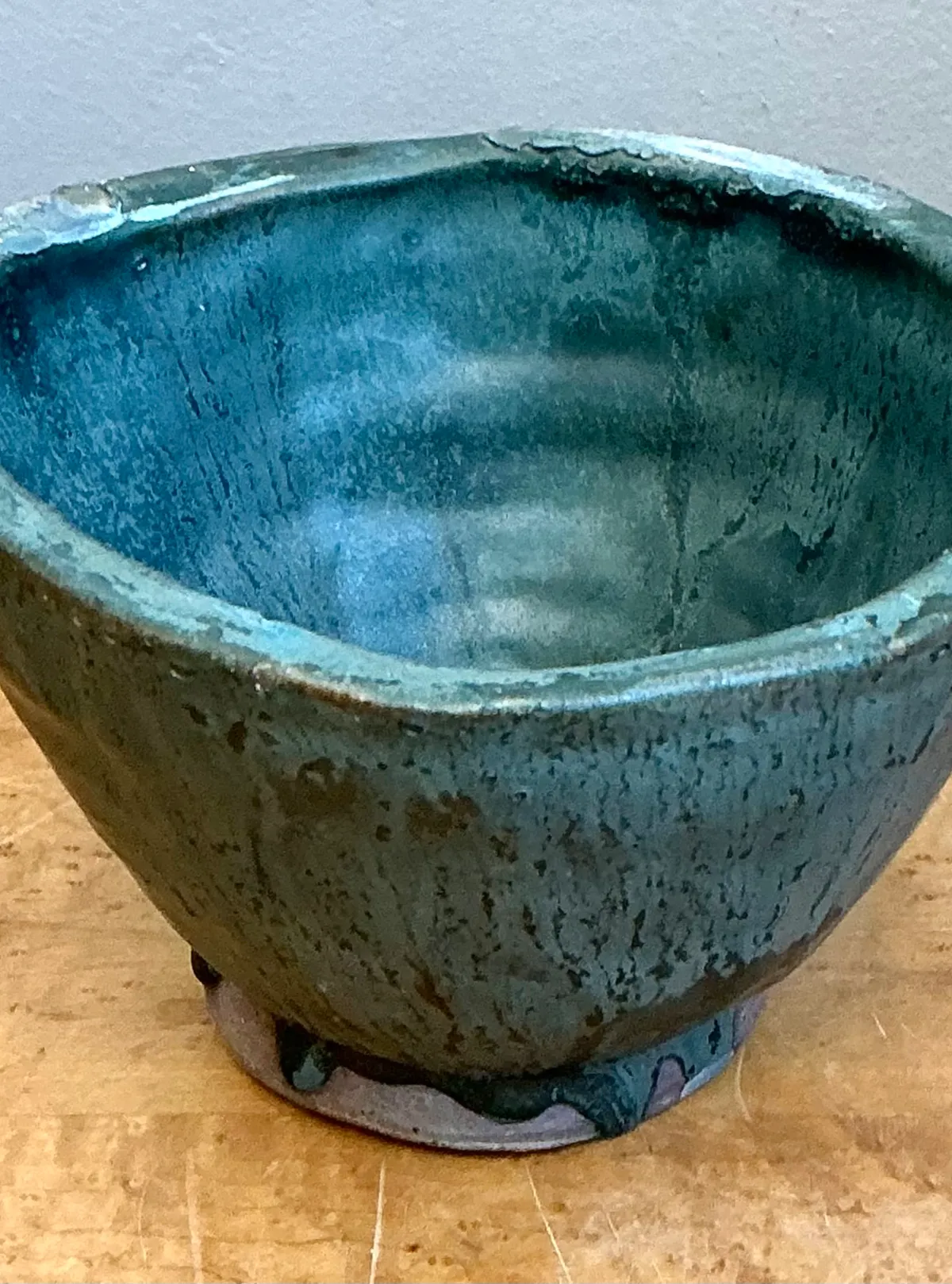Vintage Abstract Design Pottery Bowl — additional photo 3