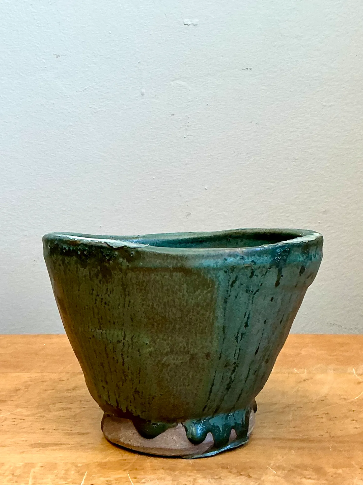 Vintage Abstract Design Pottery Bowl — additional photo 6