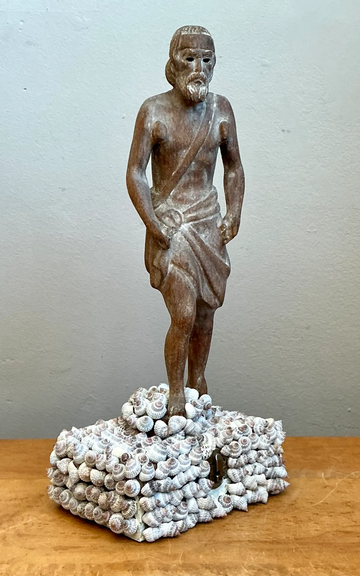 Vintage Wood and Shell Greek Figure Box — additional photo 3