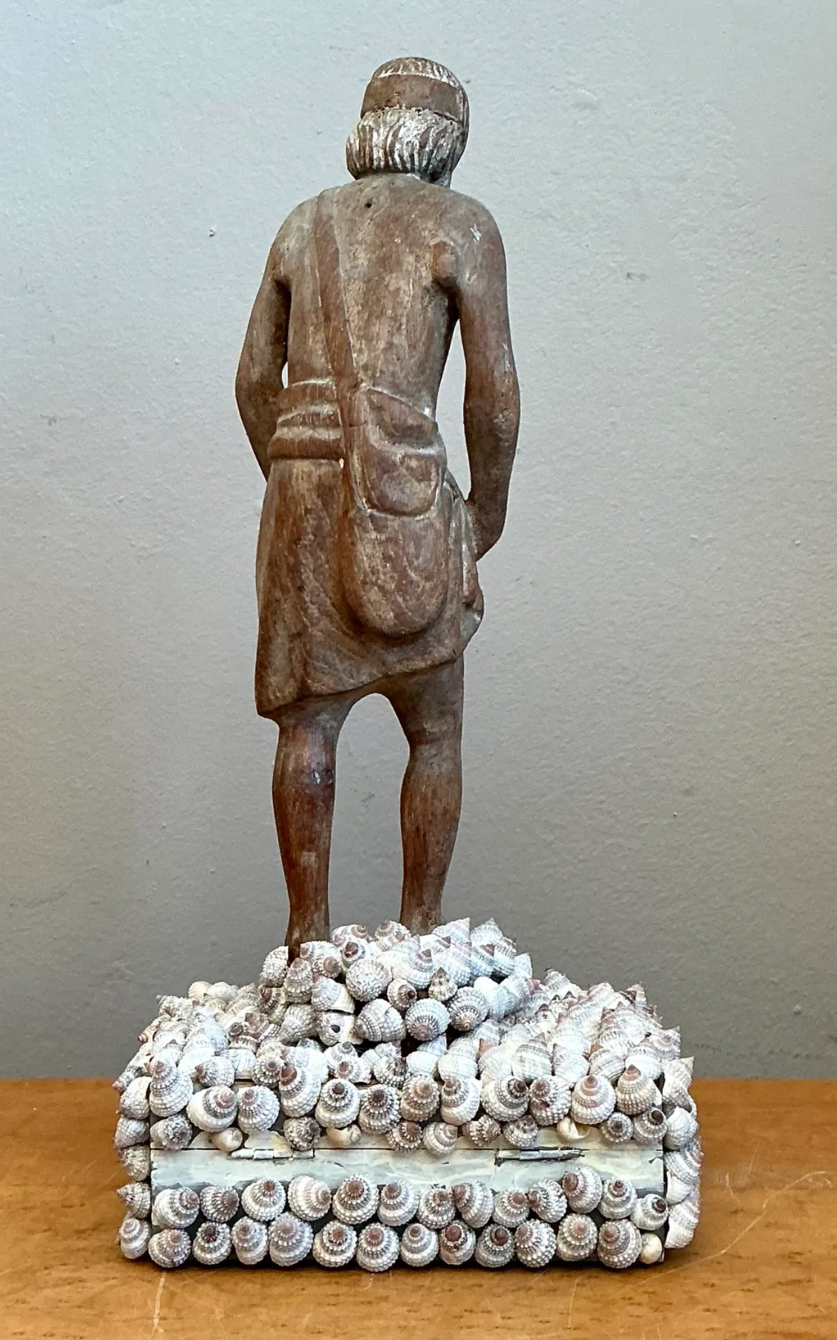 Vintage Wood and Shell Greek Figure Box — additional photo 4