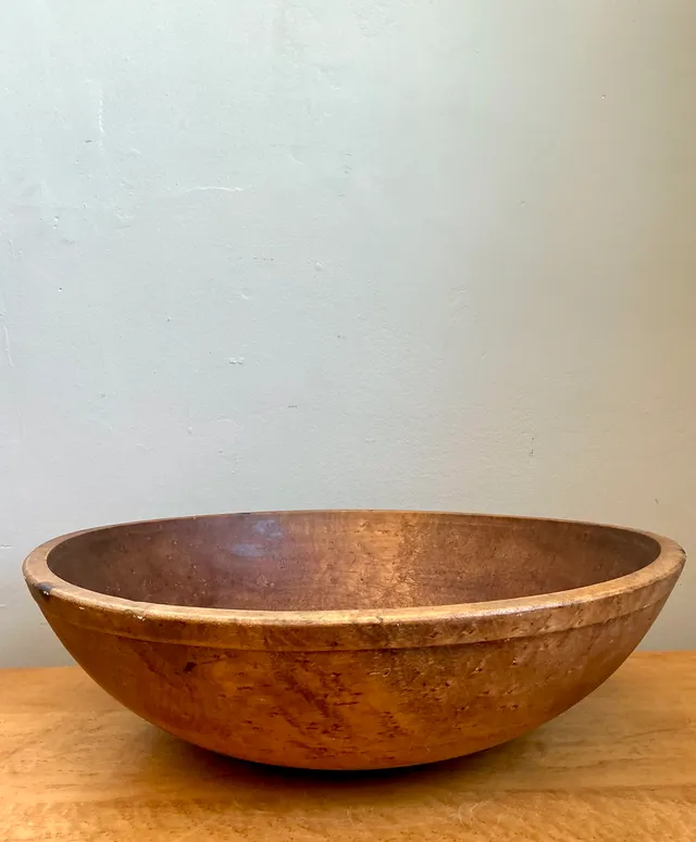 Vintage Large Wood Salad Bowl — additional photo 2