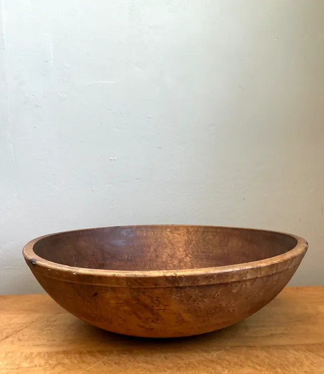 Vintage Large Wood Salad Bowl — additional photo 8