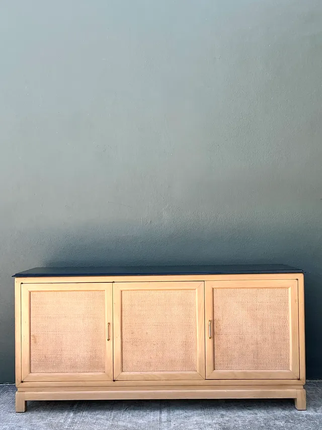 Vintage Wood and Stone Credenza — additional photo 8