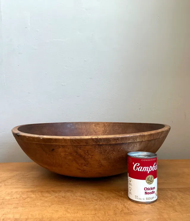 Vintage Large Wood Salad Bowl — additional photo 3