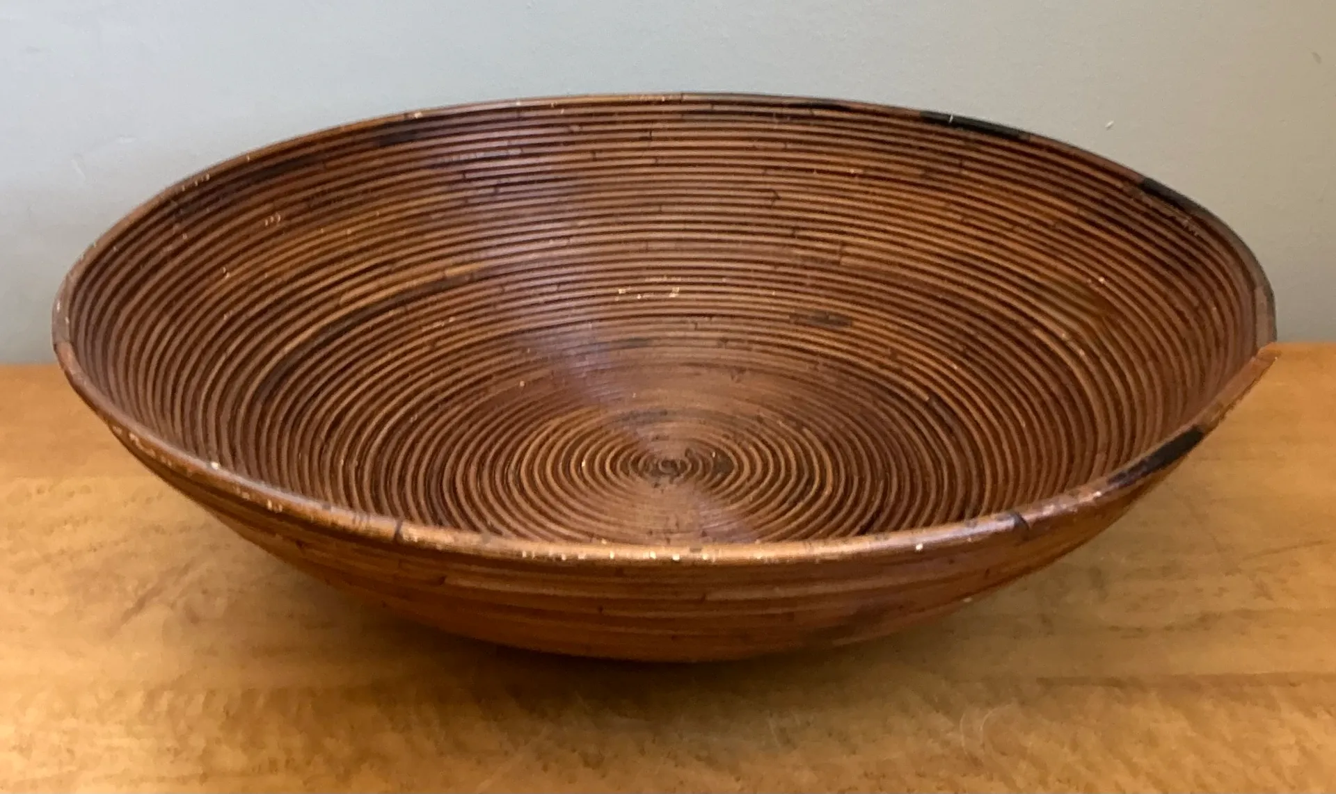 Vintage Pencil Reed Decorative Bowl — additional photo 6