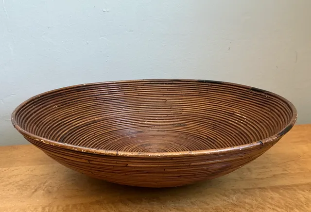 Vintage Pencil Reed Decorative Bowl — additional photo 8
