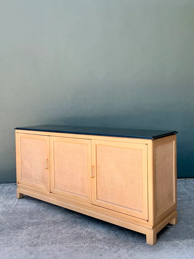 Vintage Wood and Stone Credenza — additional photo 4