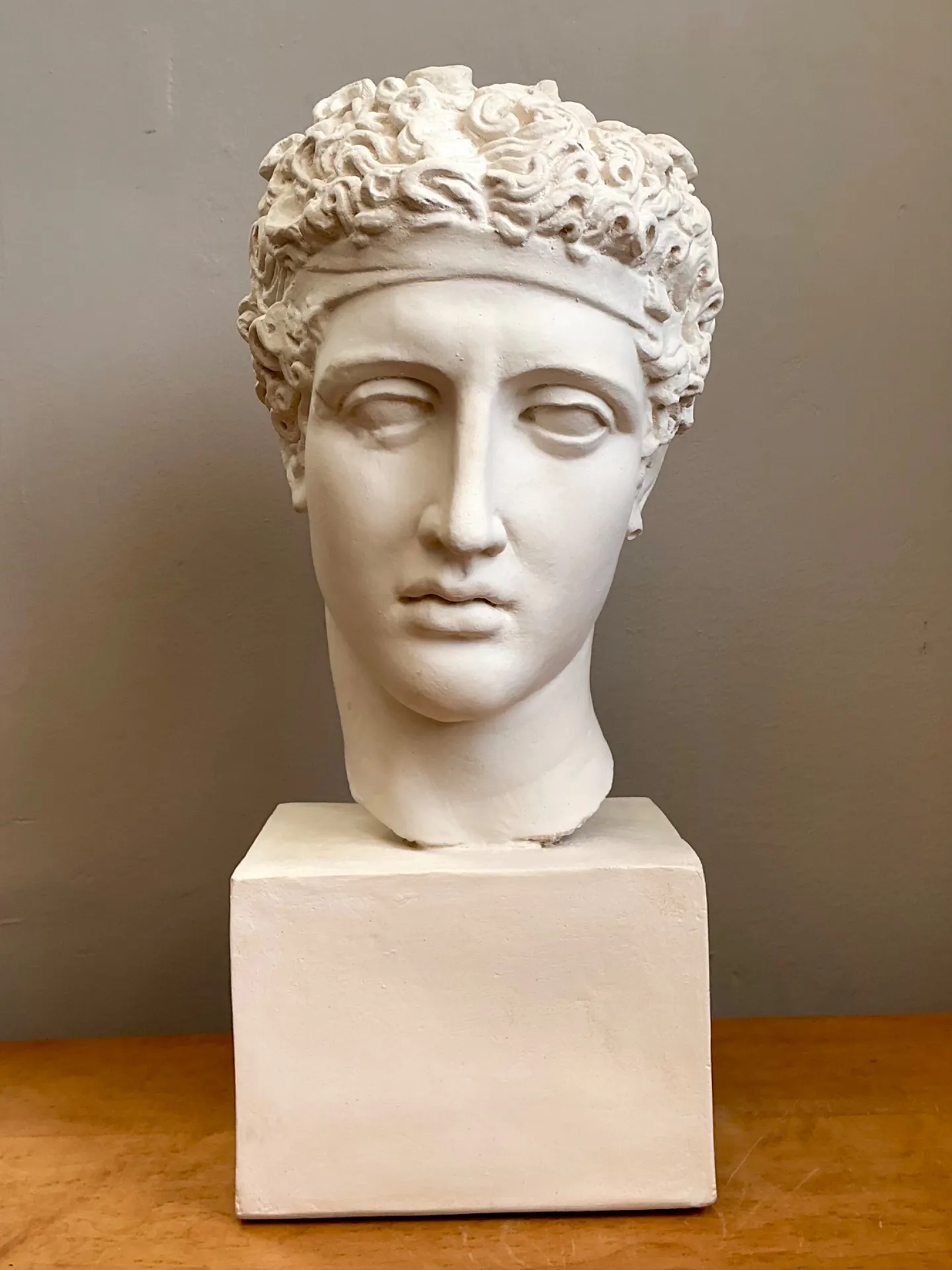 Vintage Plaster Classical Bust Of Roman Warrior — additional photo 6