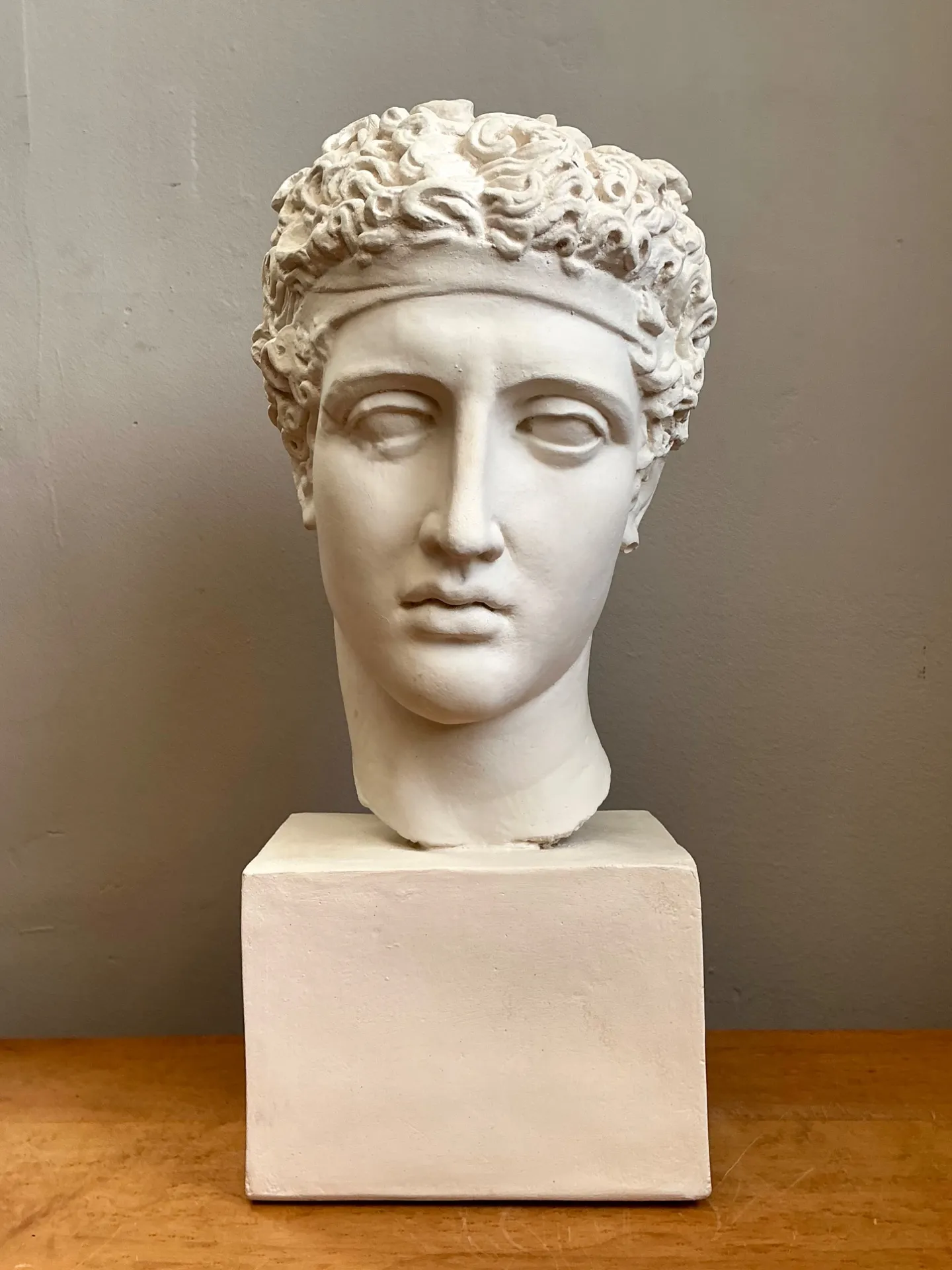 Vintage Plaster Classical Bust Of Roman Warrior — additional photo 4