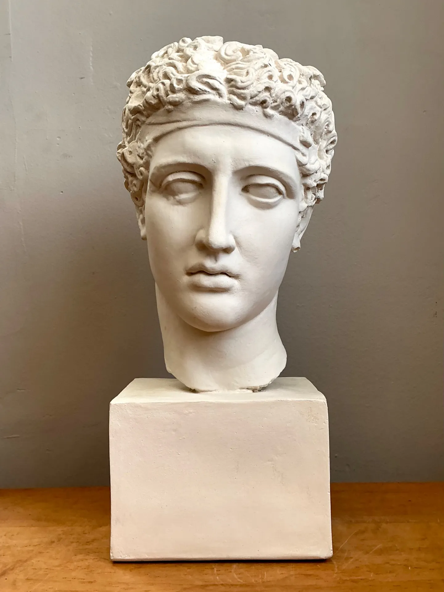 Vintage Plaster Classical Bust Of Roman Warrior — additional photo 2