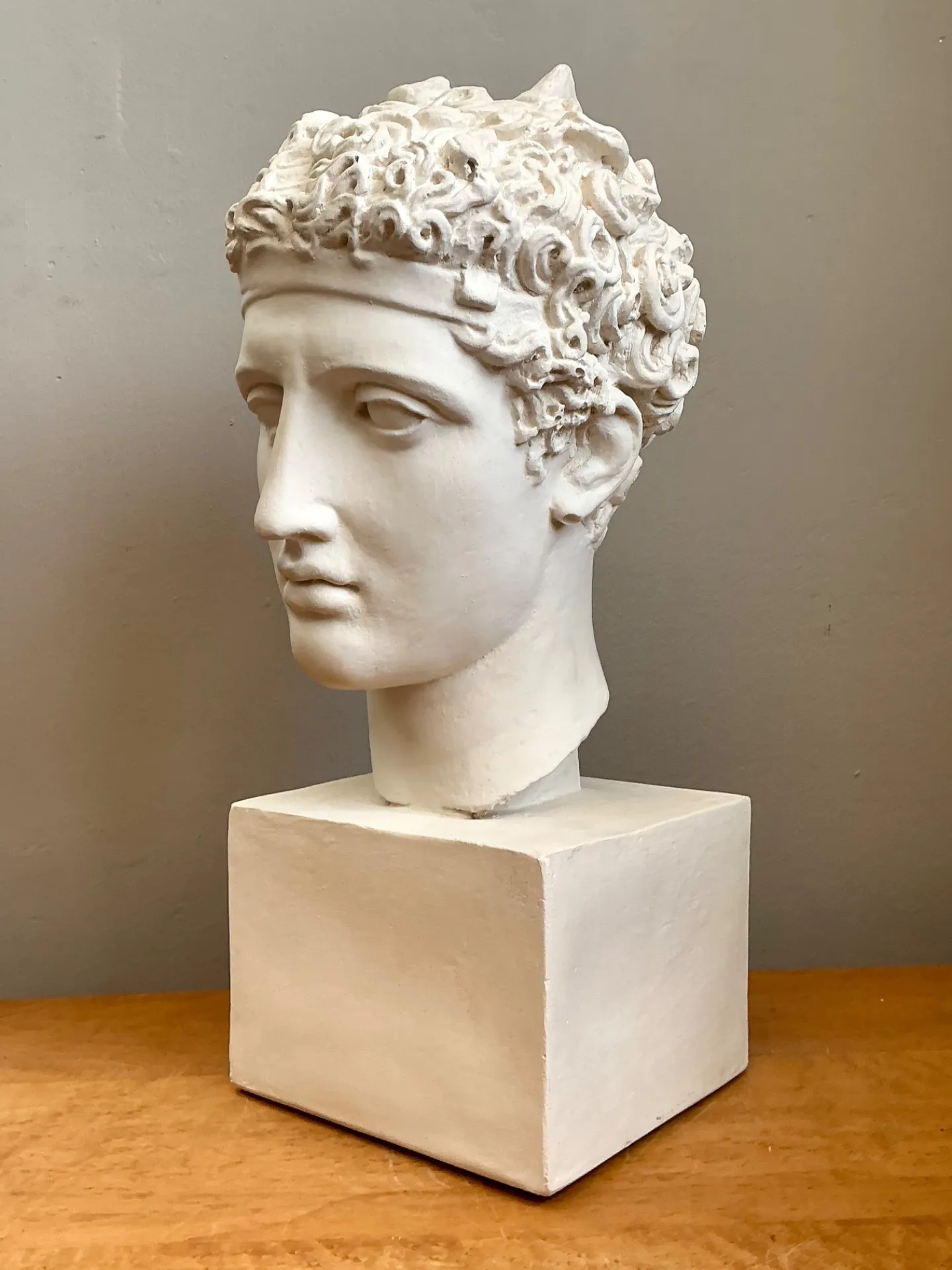 Vintage Plaster Classical Bust Of Roman Warrior — additional photo 8