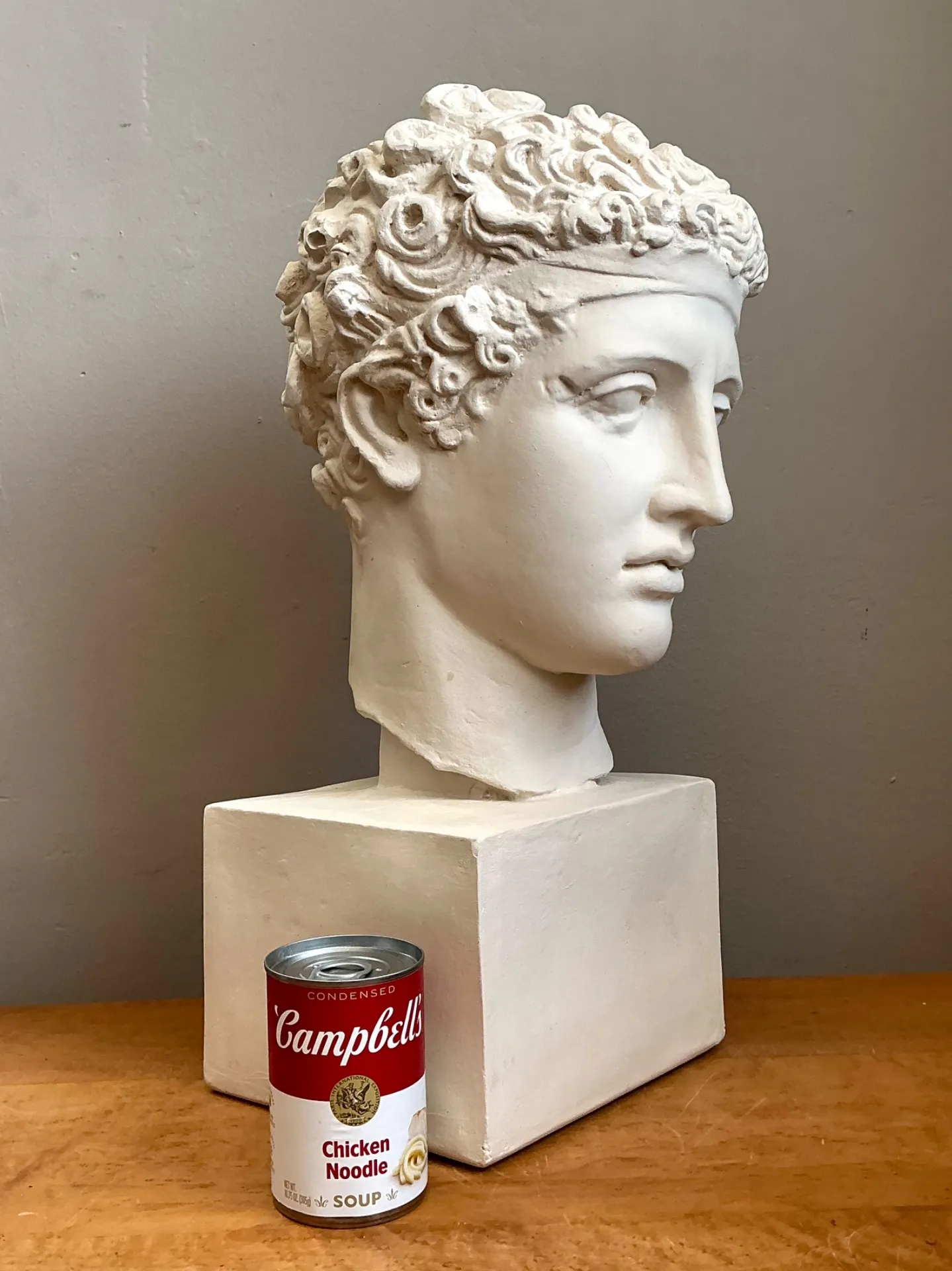 Vintage Plaster Classical Bust Of Roman Warrior — additional photo 1