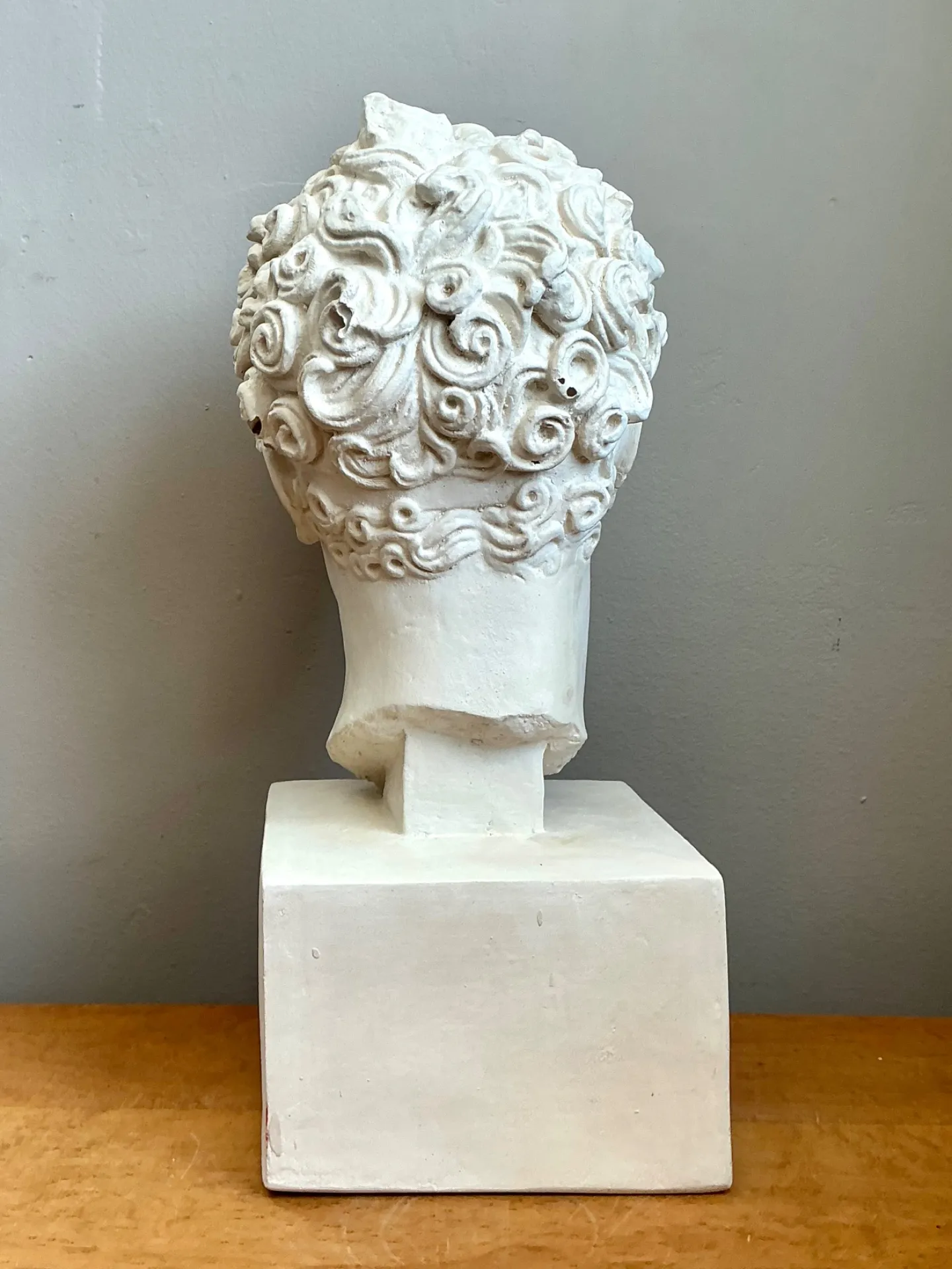 Vintage Plaster Classical Bust Of Roman Warrior — additional photo 7