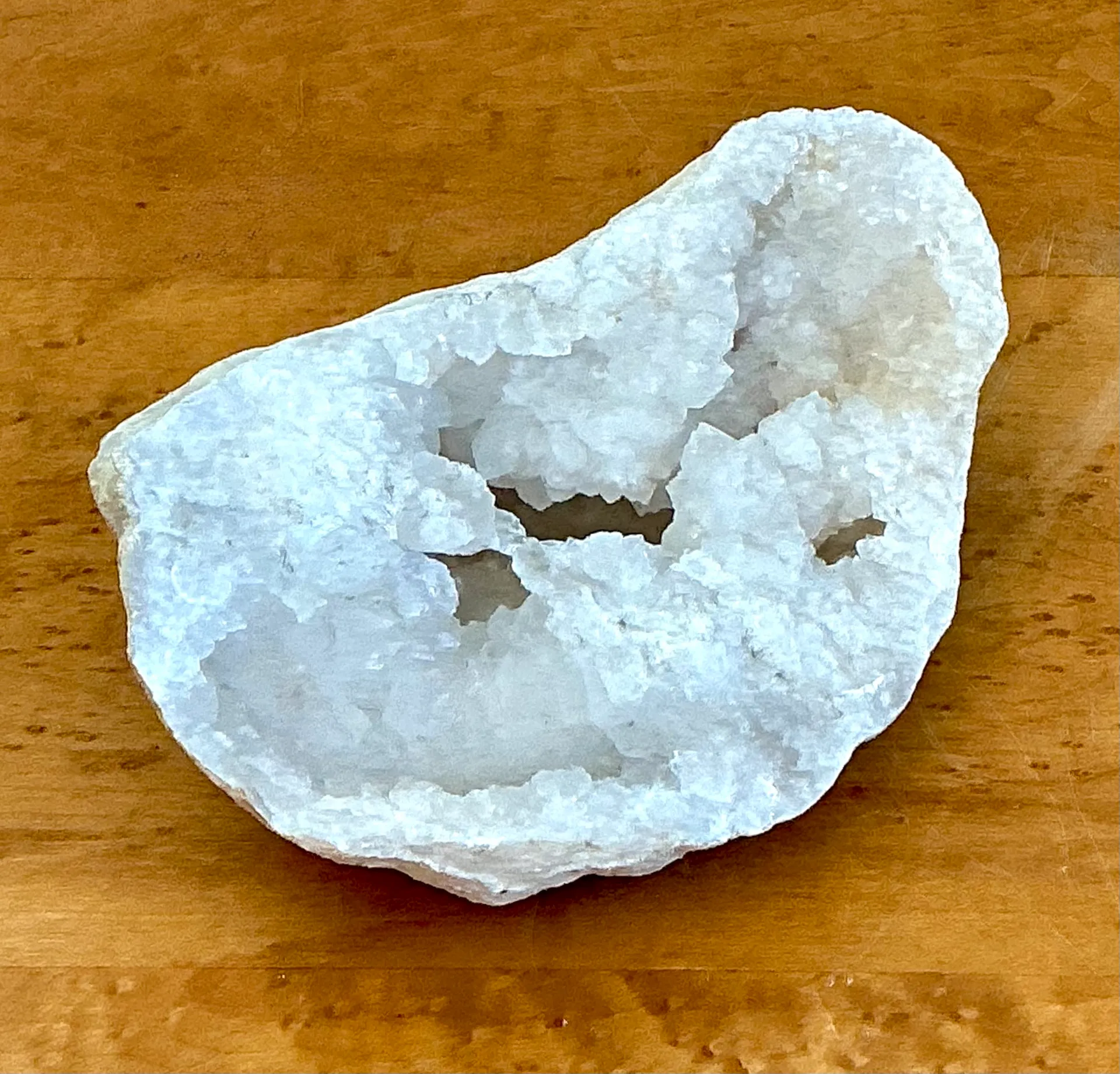 Vintage White Quartz Geode — additional photo 1