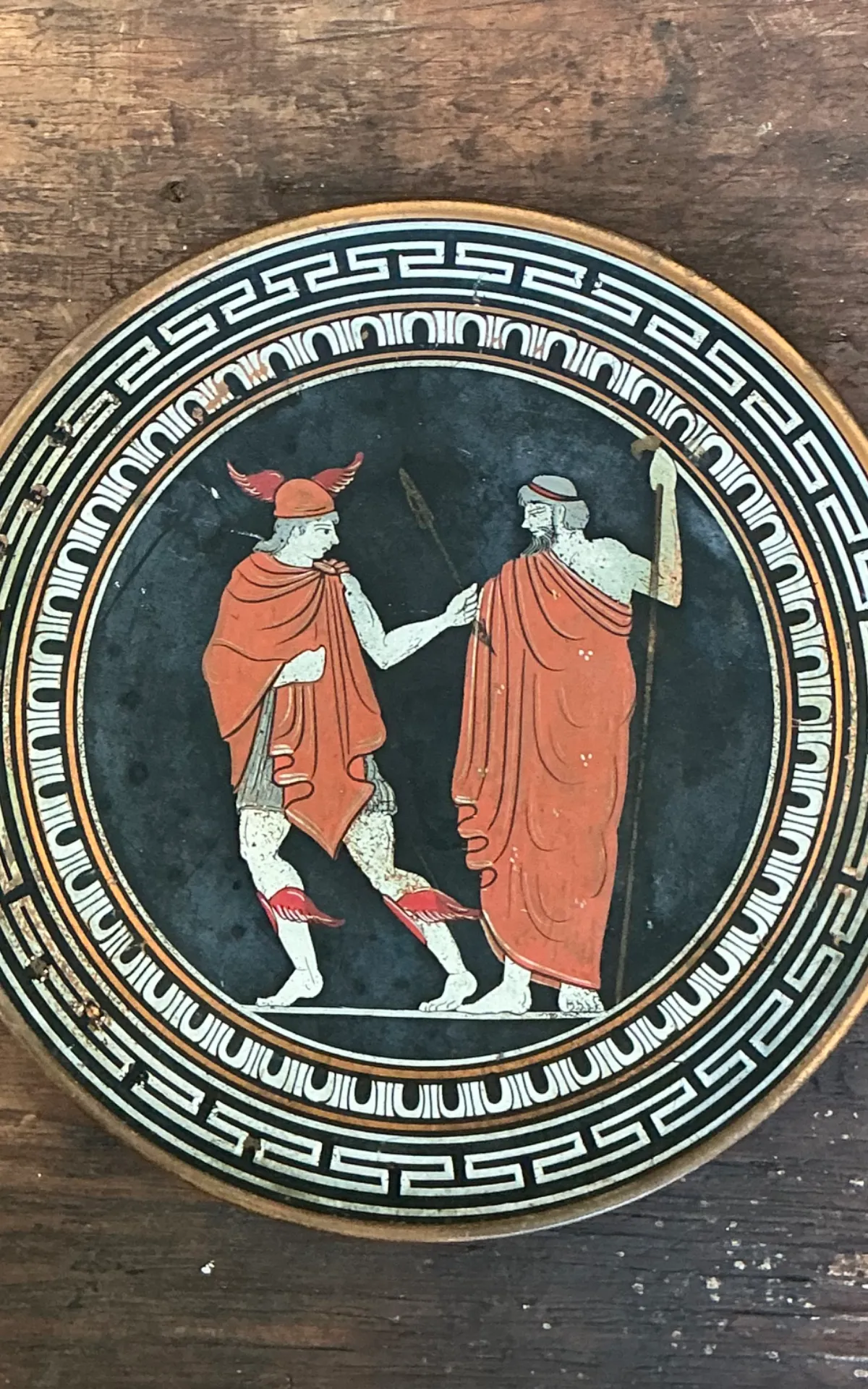 Vintage Greek Mythology Metal Plate — additional photo 3