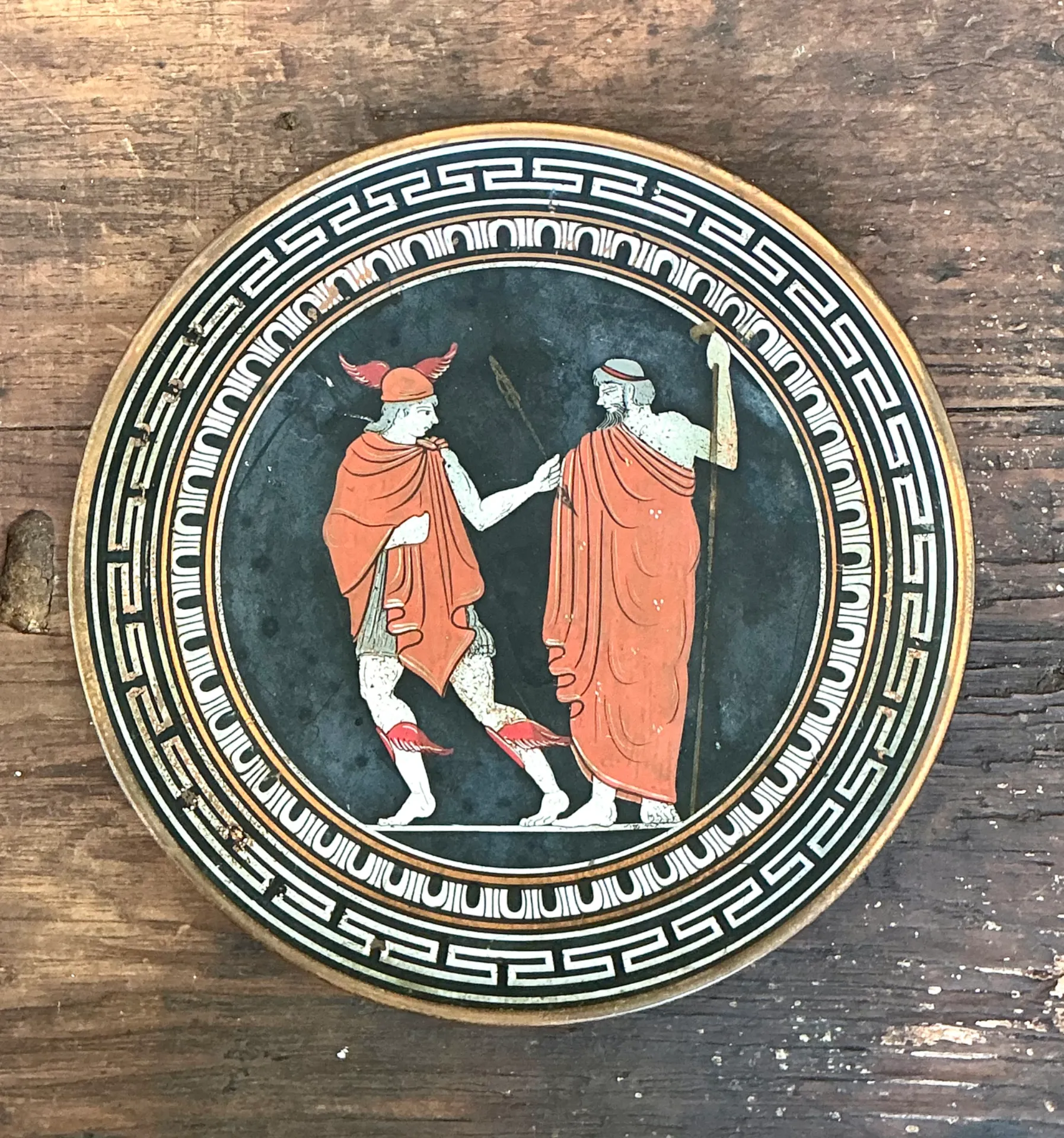 Vintage Greek Mythology Metal Plate — additional photo 4