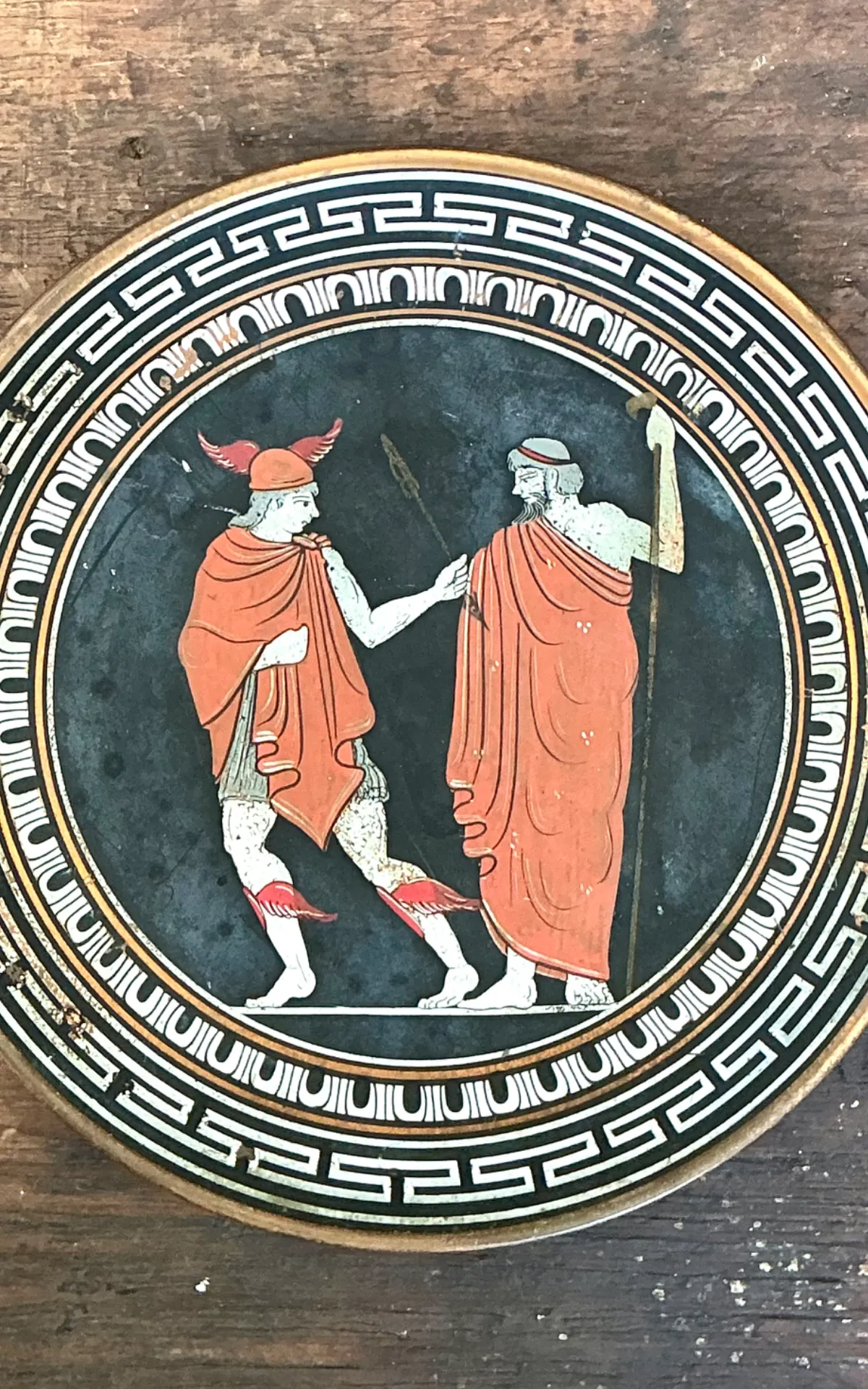 Vintage Greek Mythology Metal Plate — additional photo 4