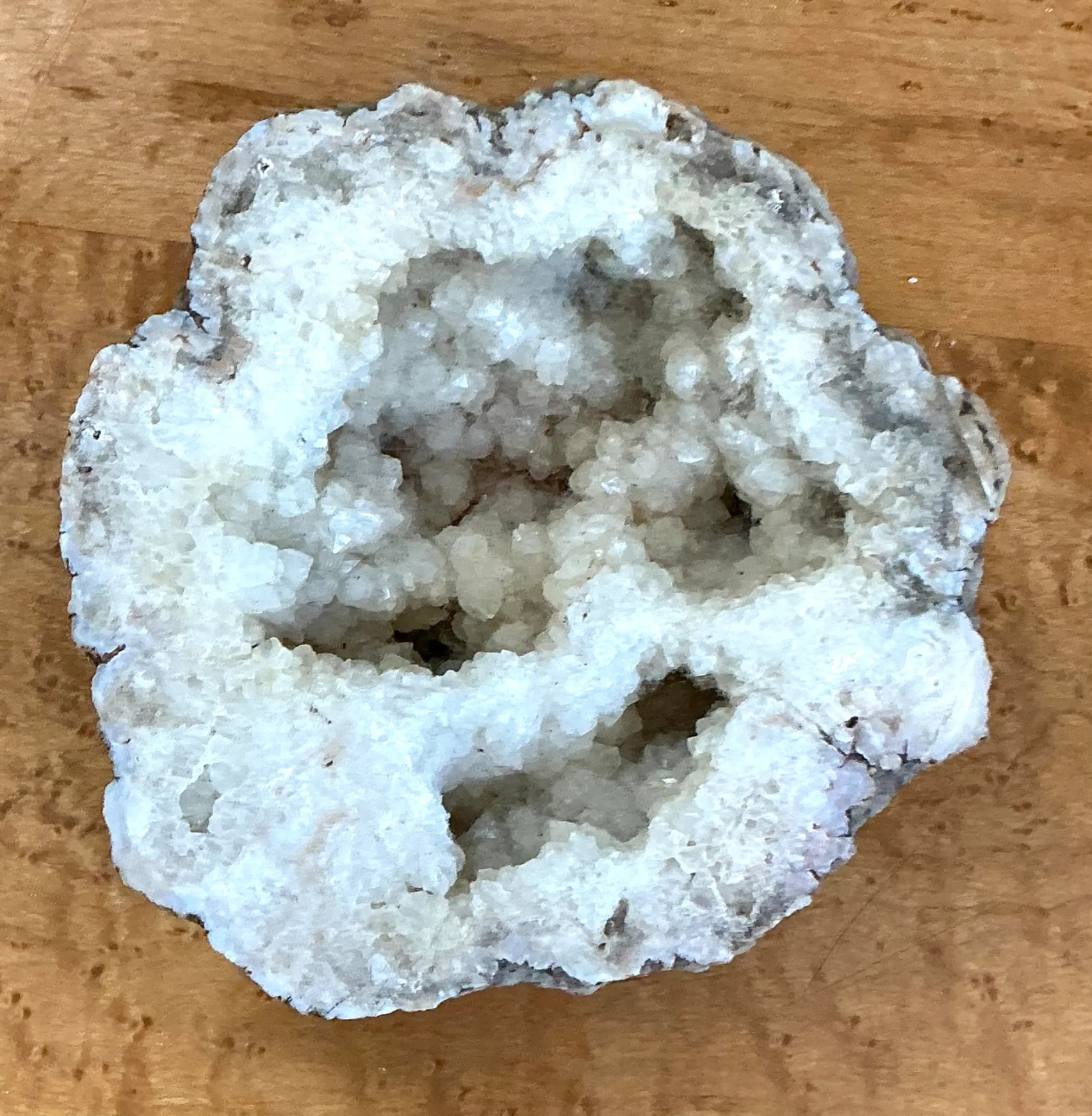 Vintage White Quartz Geode — additional photo 2