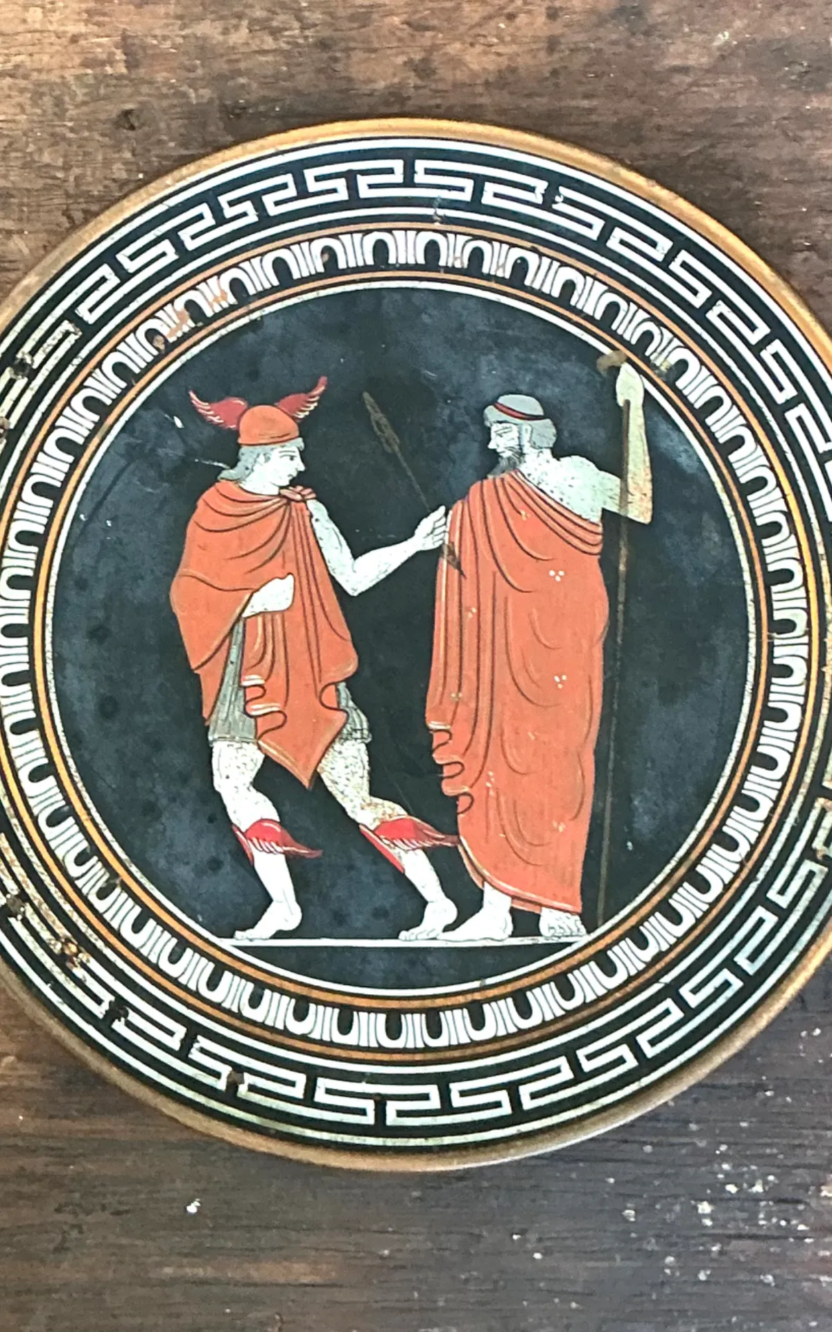 Vintage Greek Mythology Metal Plate — additional photo 5