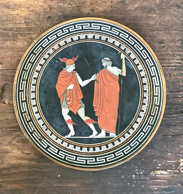 Vintage Greek Mythology Metal Plate — additional photo 5