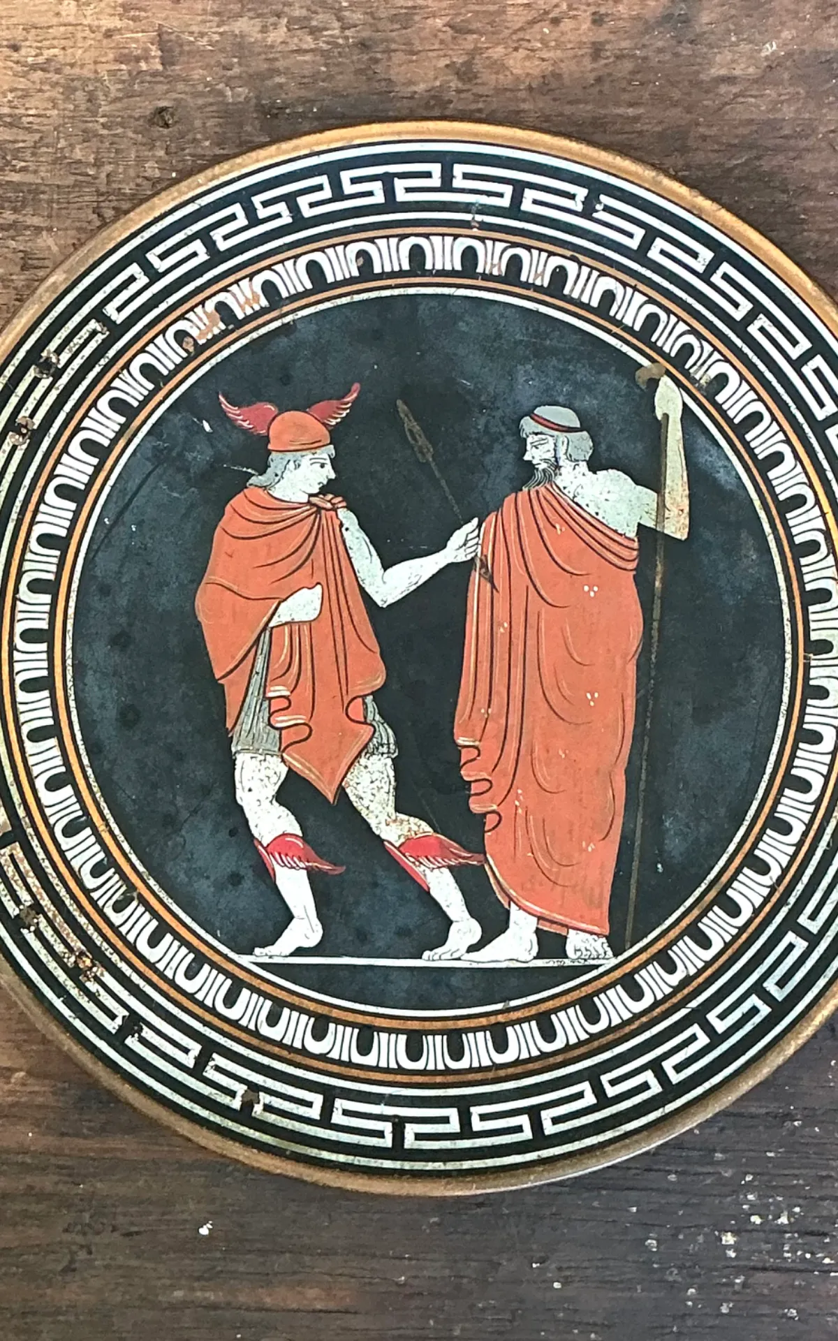 Vintage Greek Mythology Metal Plate — additional photo 2
