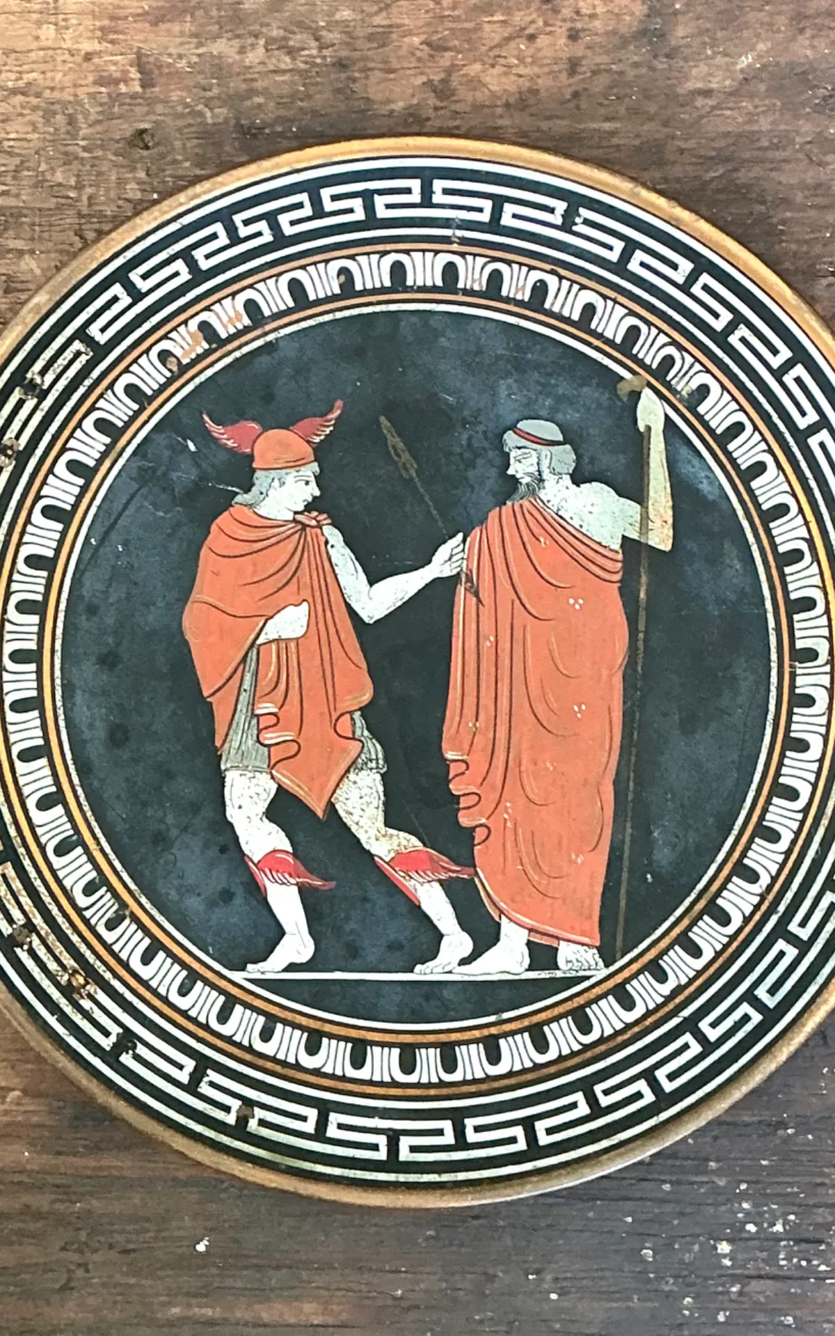 Vintage Greek Mythology Metal Plate