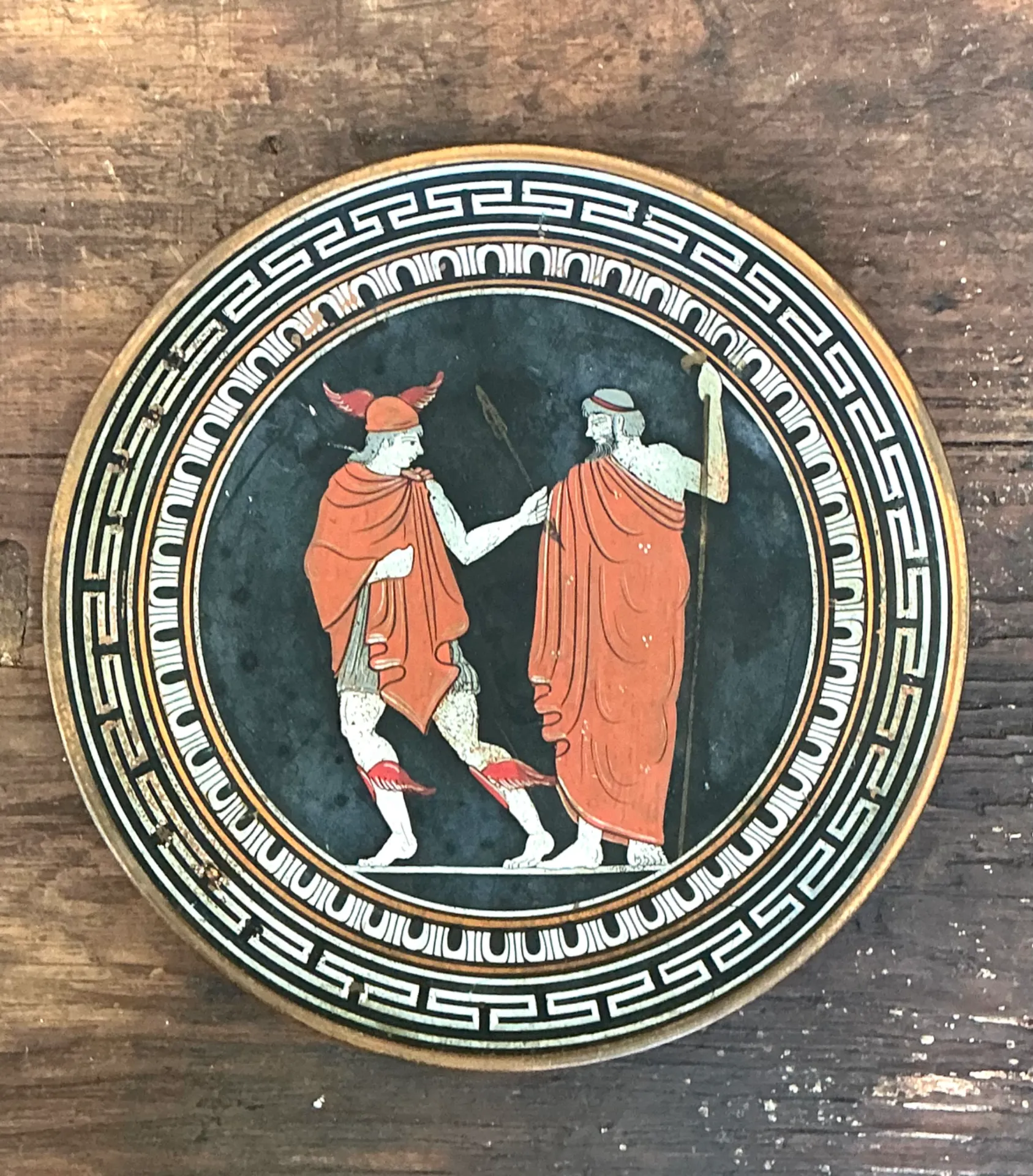 Vintage Greek Mythology Metal Plate — additional photo 6