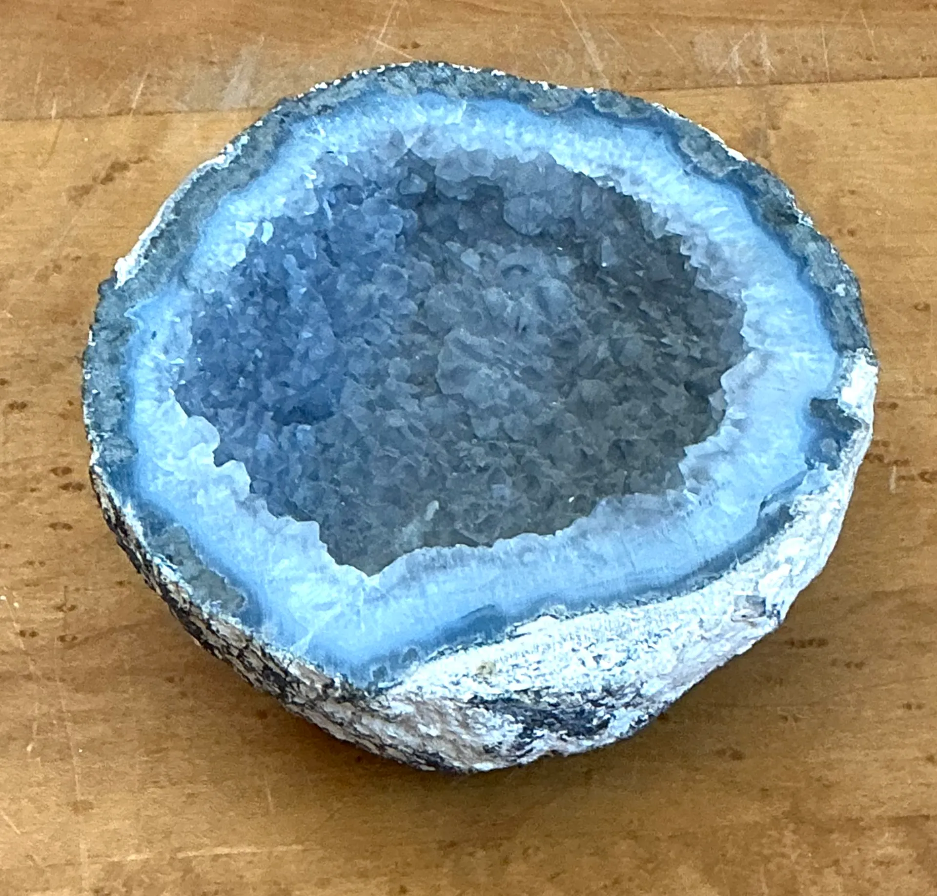 Vintage Natural Blue Quartz Geode — additional photo 2