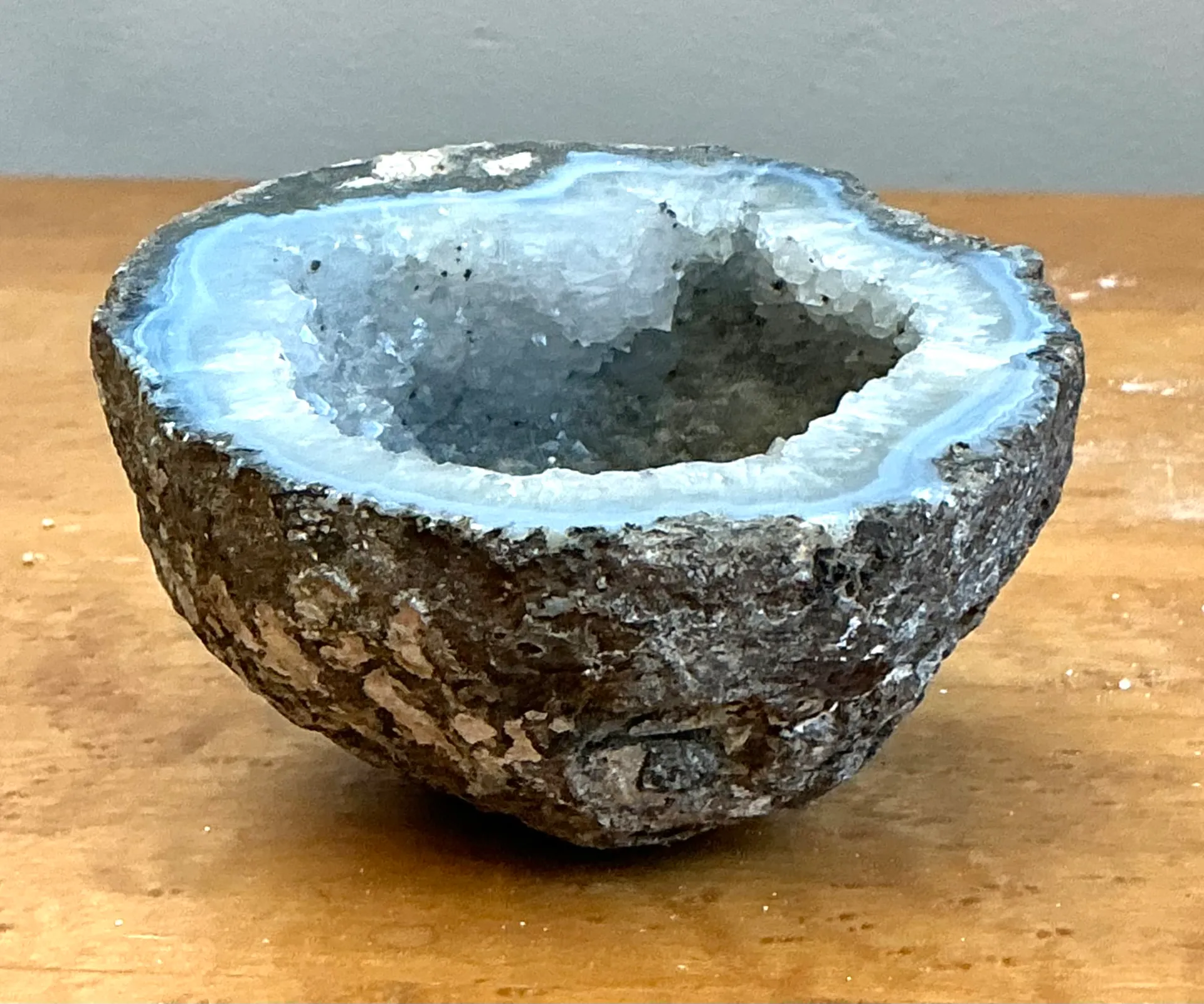 Vintage Natural Blue Quartz Geode — additional photo 7