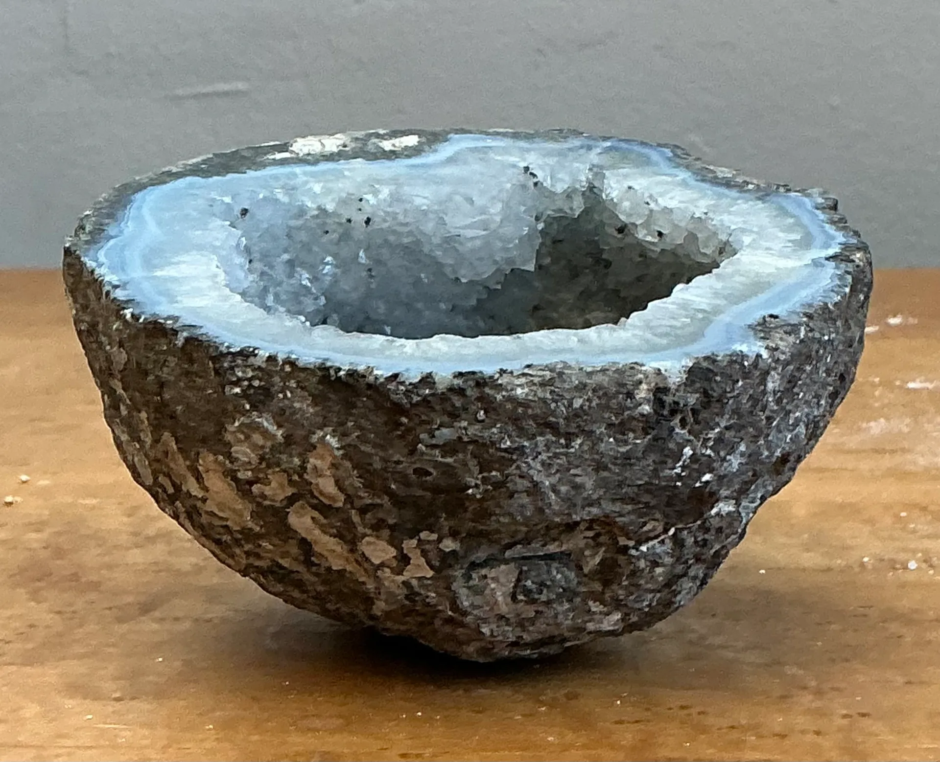 Vintage Natural Blue Quartz Geode — additional photo 8
