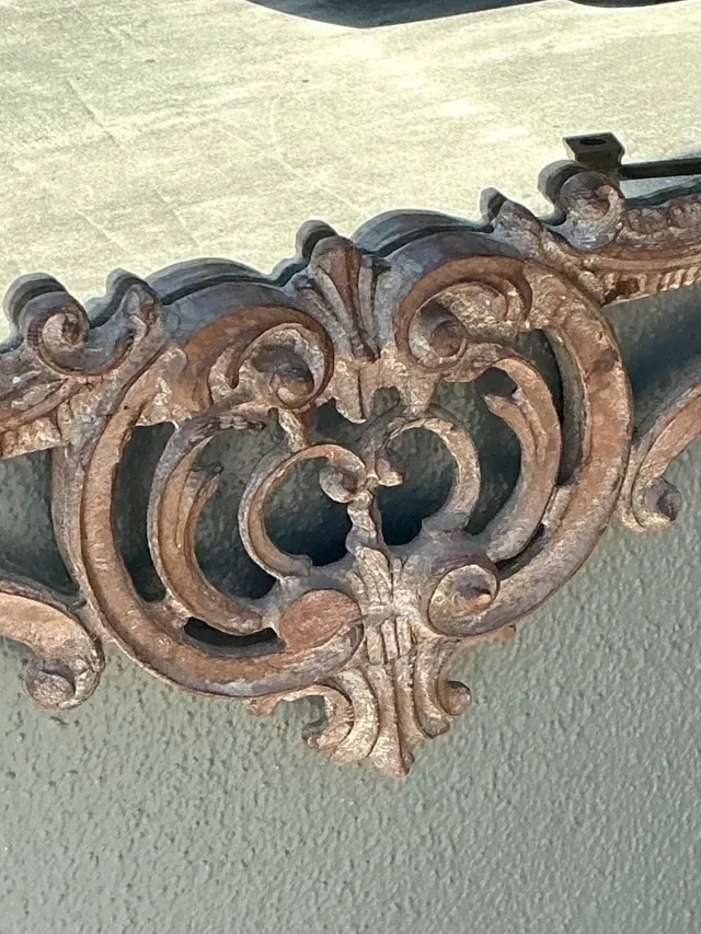 Vintage Carved Wood Pagoda Mirror — additional photo 1