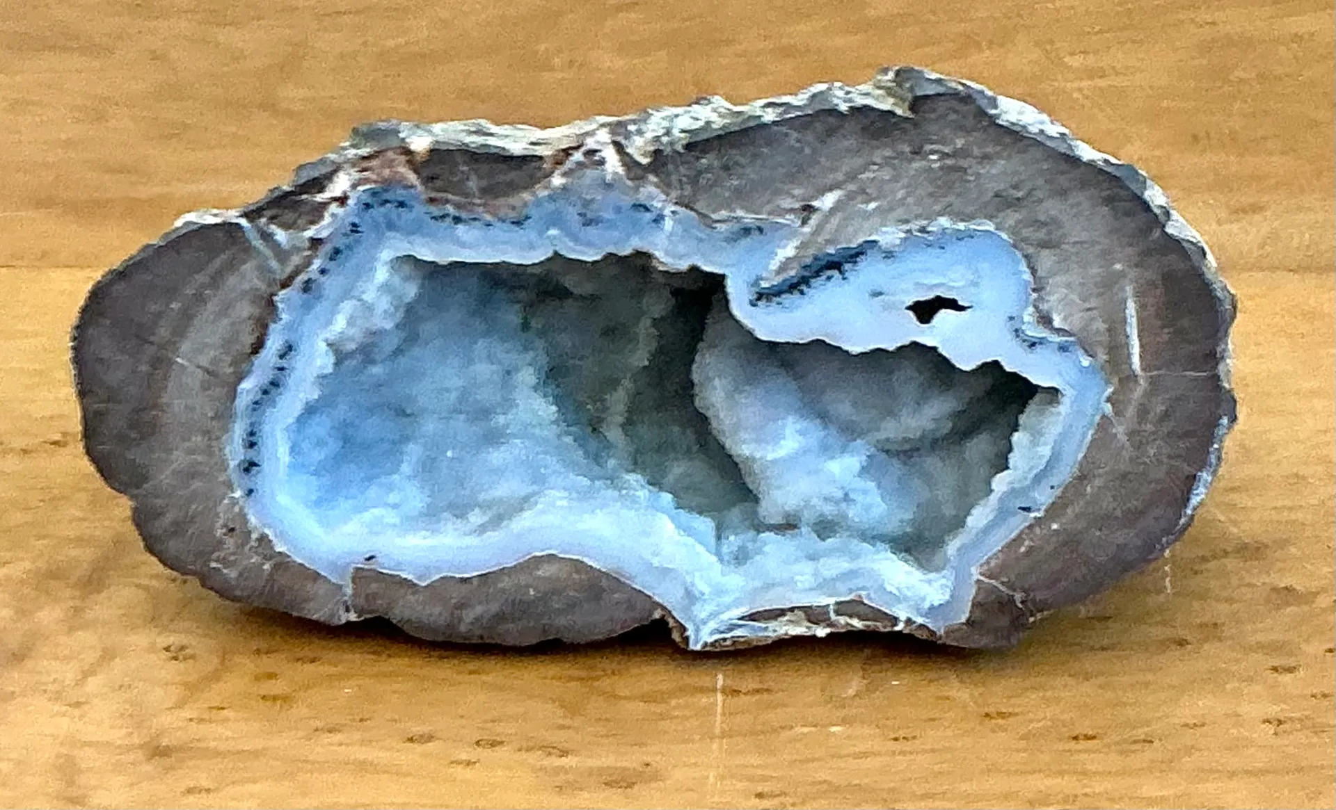 Vintage Natural Blue Quartz Geode — additional photo 3