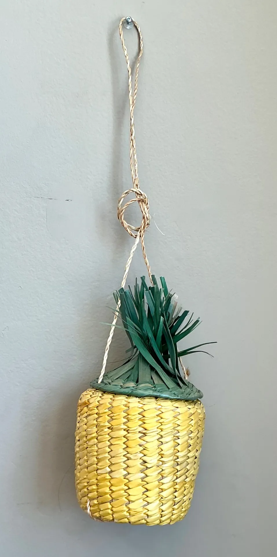 Vintage Woven Rattan Pineapple Bag — additional photo 4