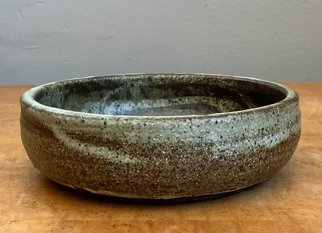 Vintage Abstract Design Pottery Bowl — additional photo 5